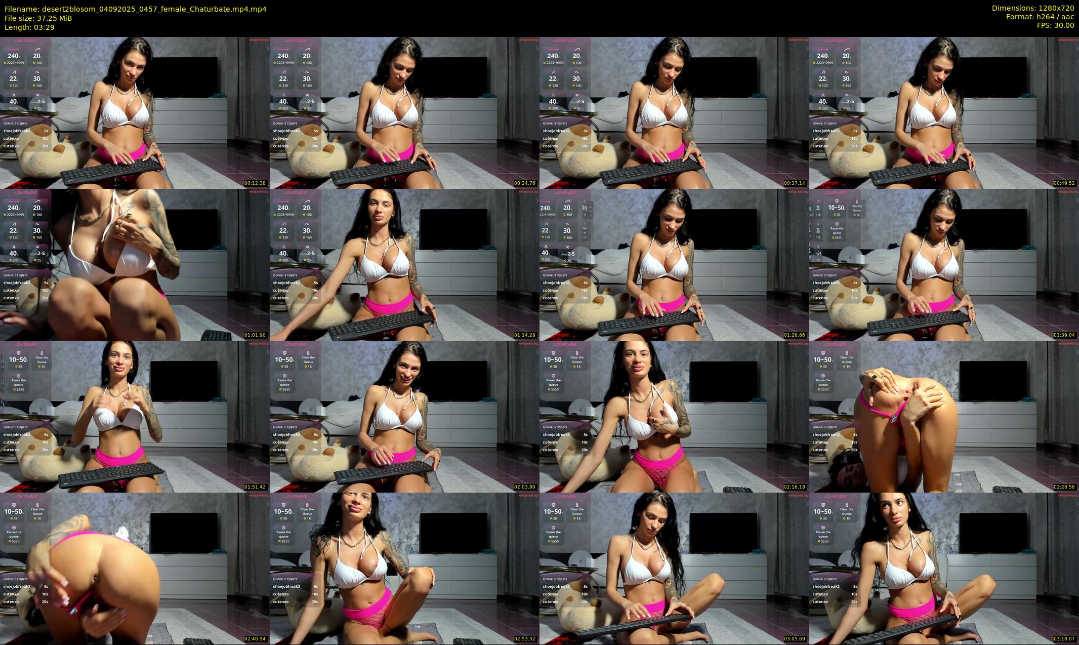 desert2blosom — 4 minute Chaturbate female cam show recording, 720p, Sep 4, 2025