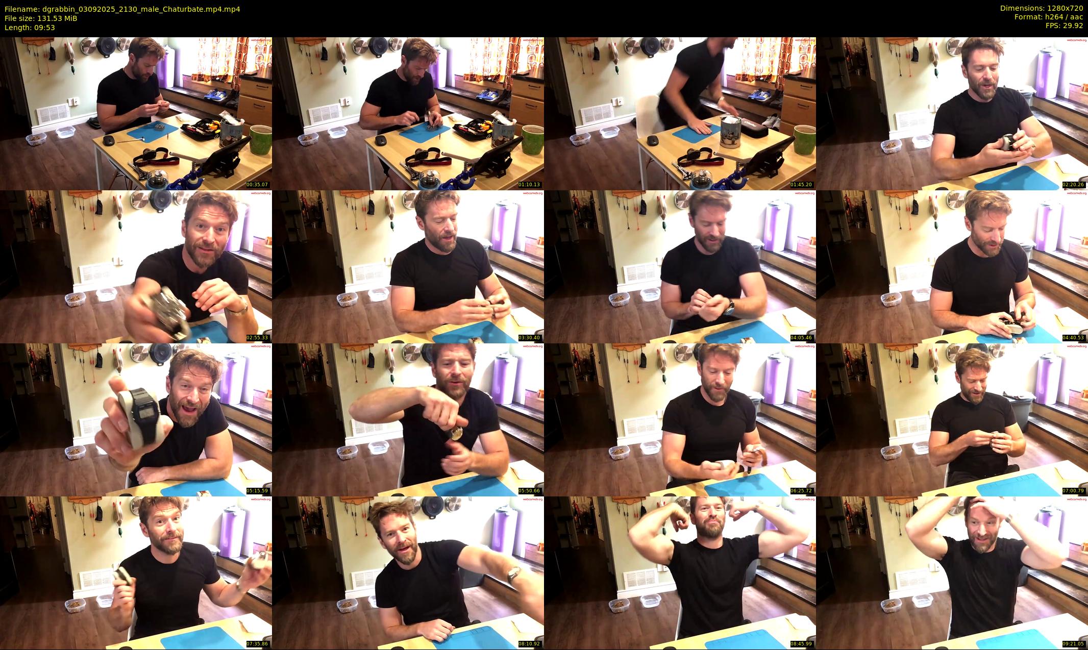 dgrabbin — 10 minute Chaturbate male cam show recording, 720p, Sep 3, 2025