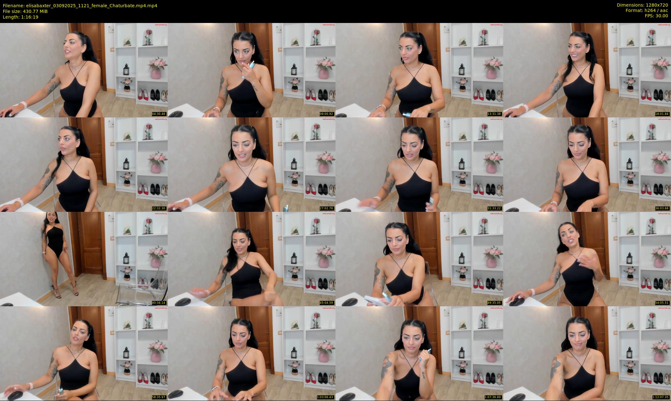 elisabaxter — 77 minute Chaturbate female cam show recording, 720p, Sep 3, 2025