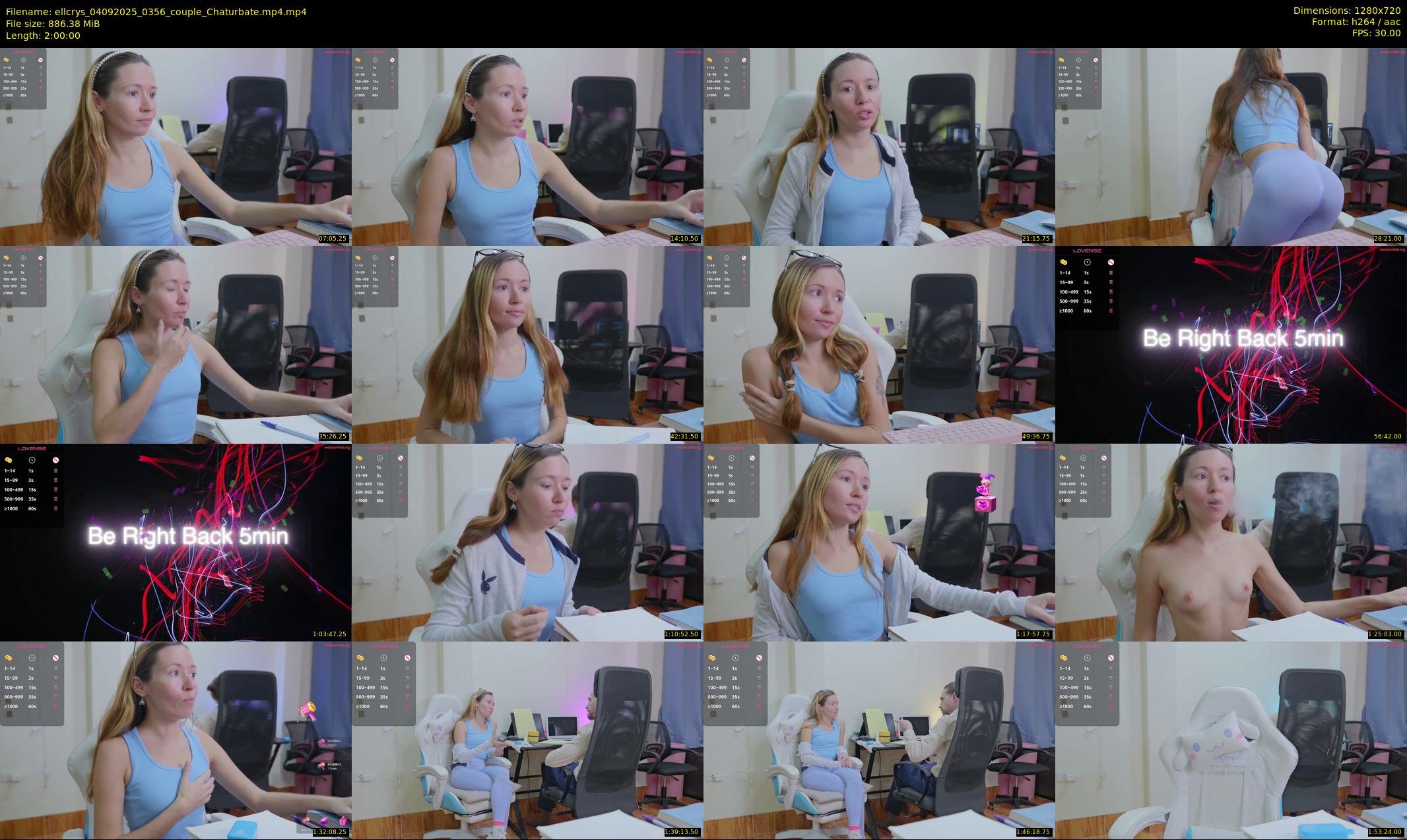 ellcrys — 120 minute Chaturbate couple cam show recording, 720p, Sep 4, 2025