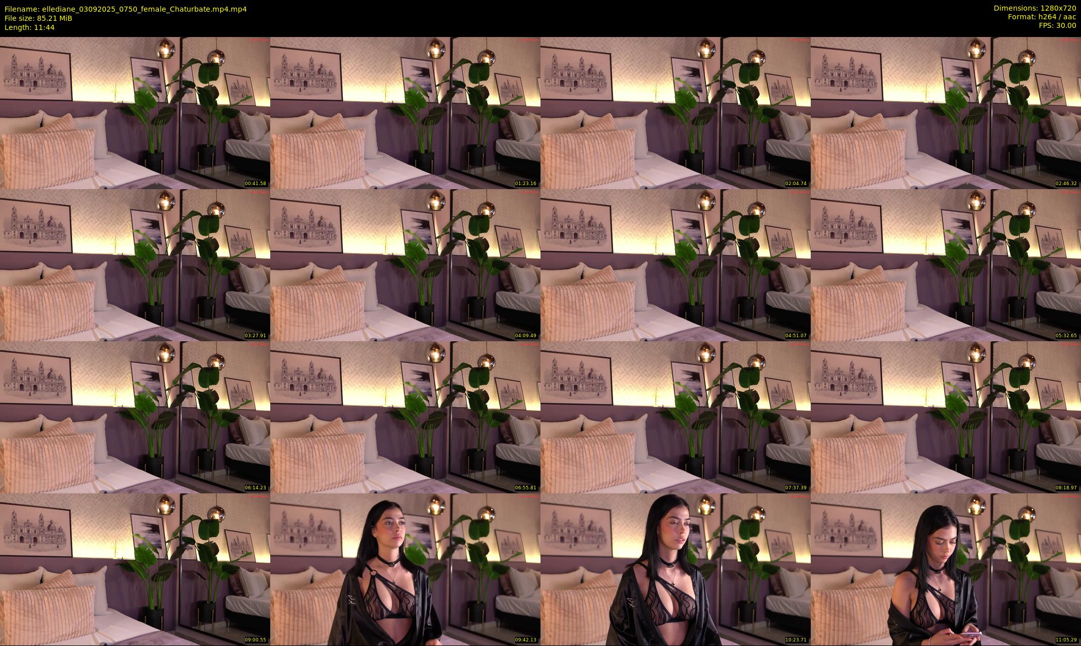 ellediane — 12 minute Chaturbate female cam show recording, 720p, Sep 3, 2025