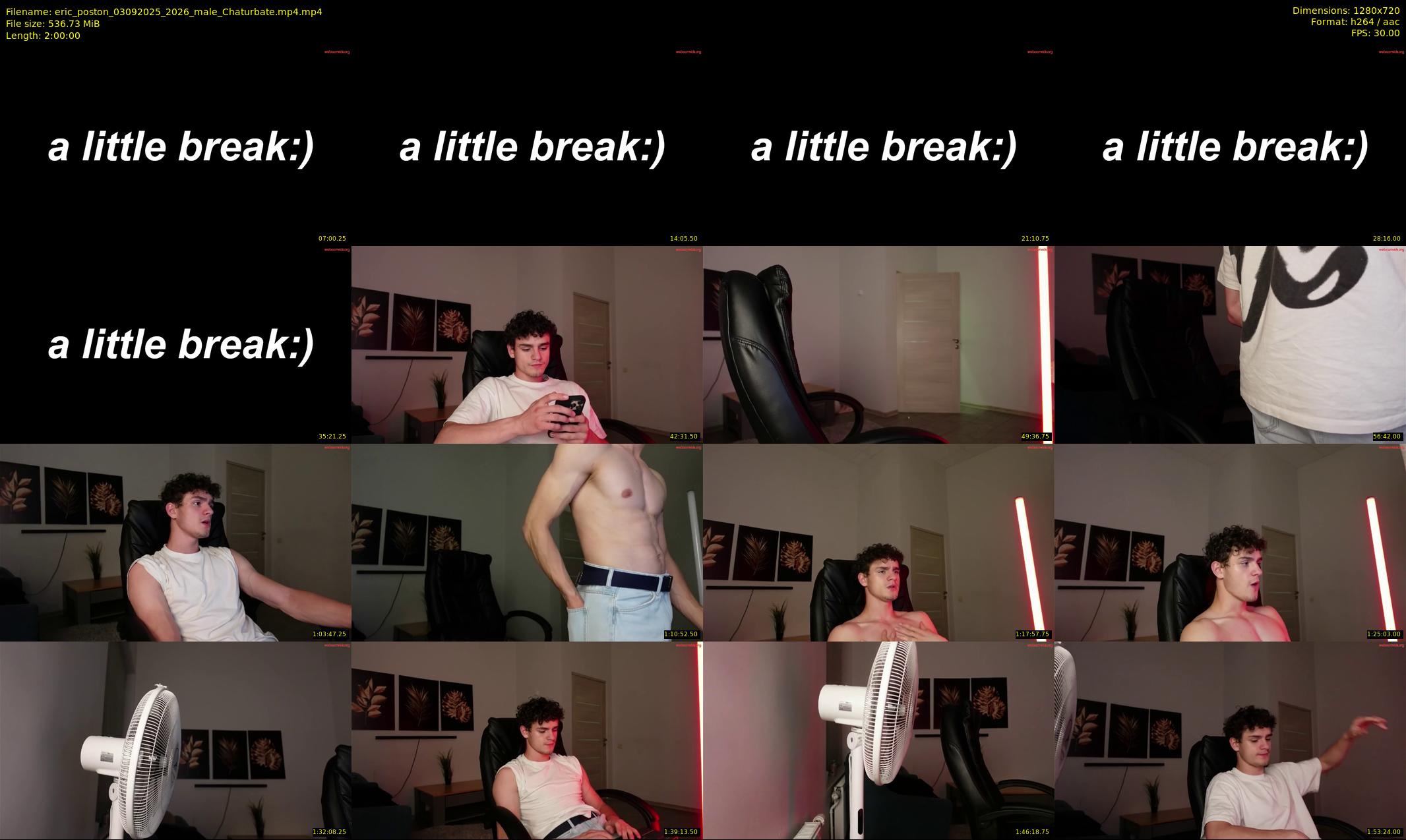 eric_poston — 120 minute Chaturbate male cam show recording, 720p, Sep 3, 2025