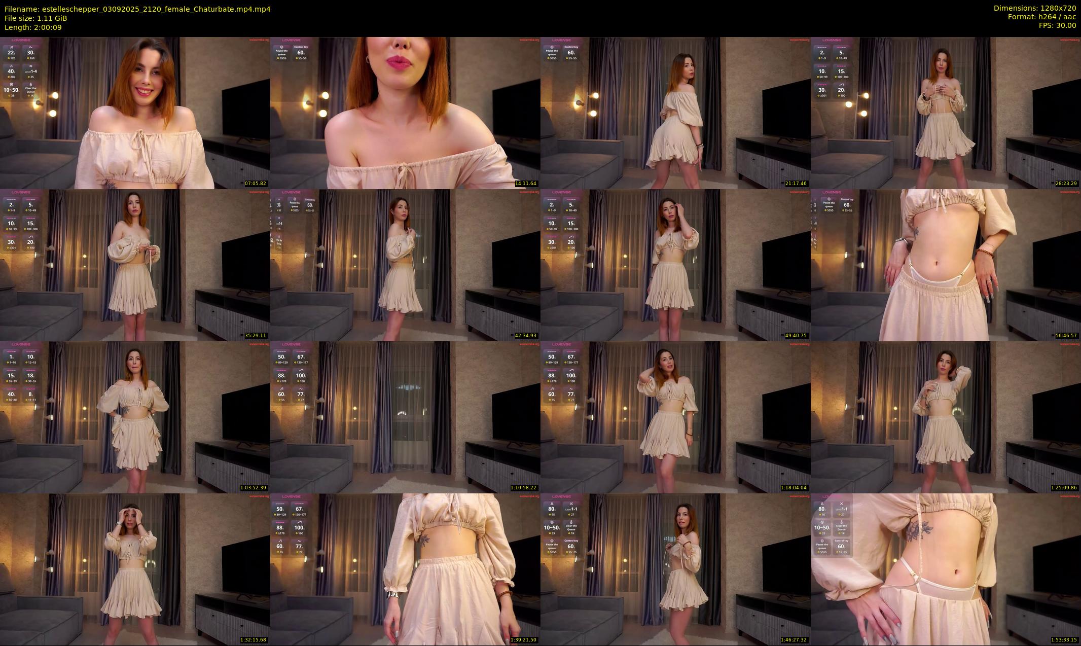 estelleschepper — 121 minute Chaturbate female cam show recording, 720p, Sep 3, 2025
