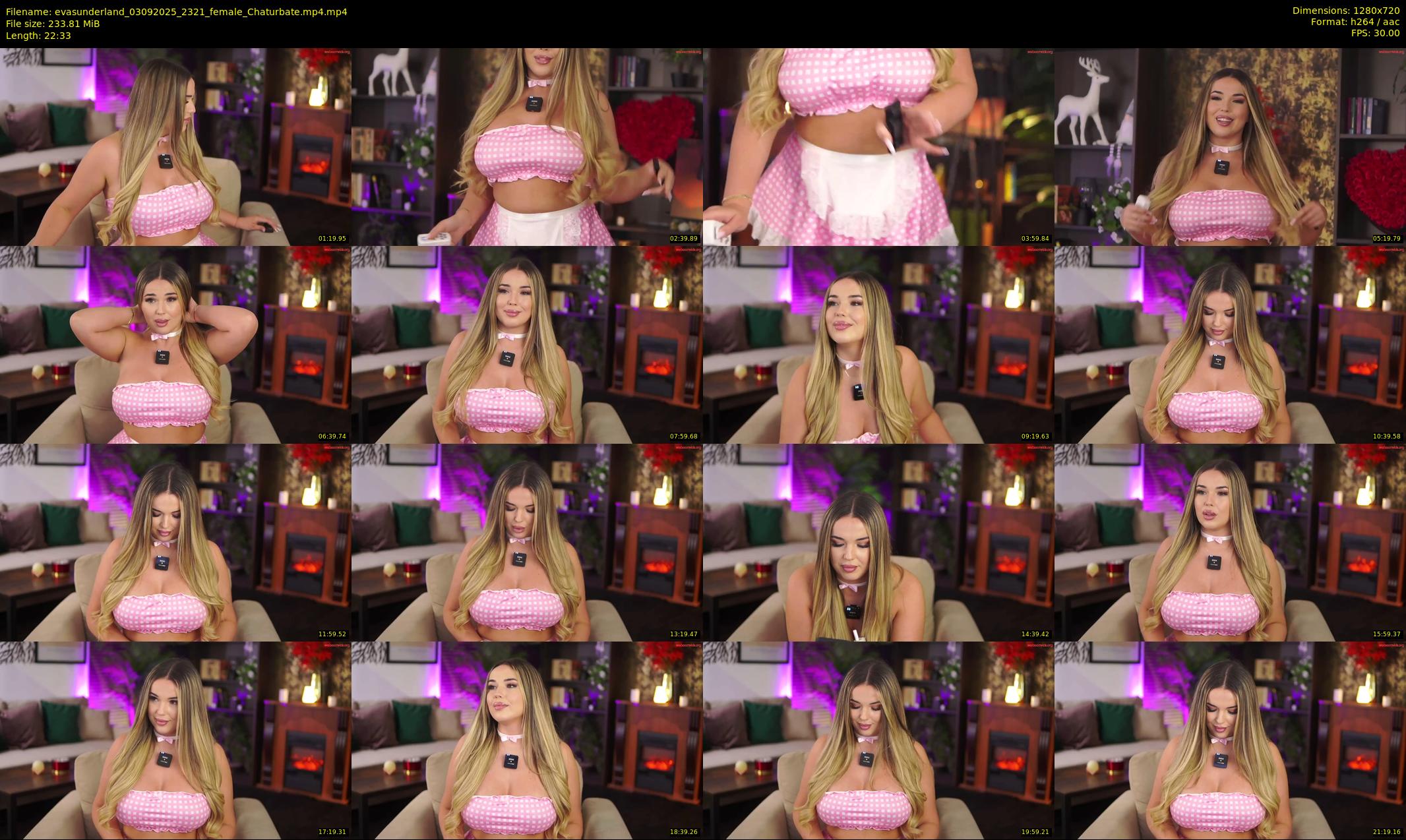 evasunderland — 23 minute Chaturbate female cam show recording, 720p, Sep 3, 2025