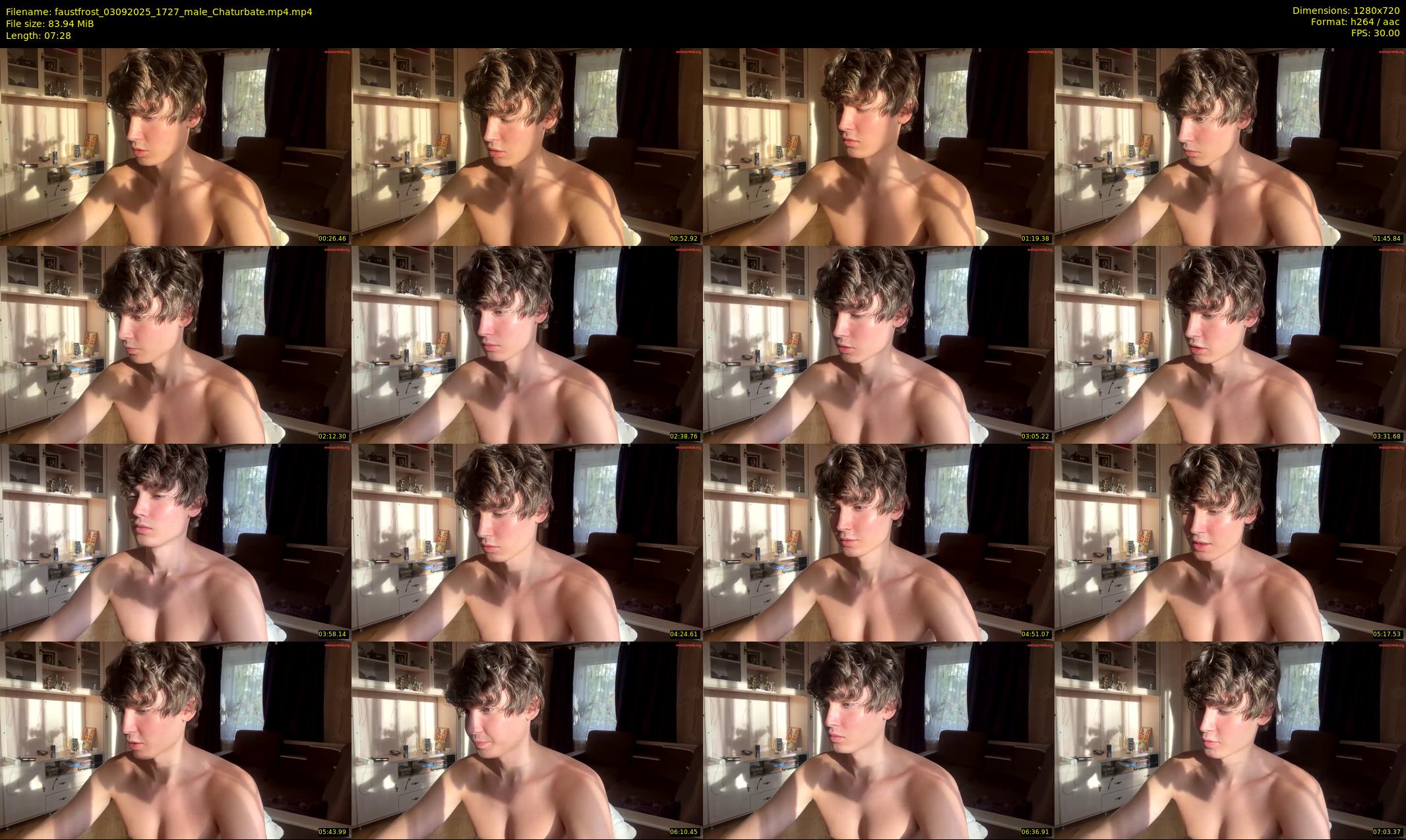 faustfrost — 8 minute Chaturbate male cam show recording, 720p, Sep 3, 2025