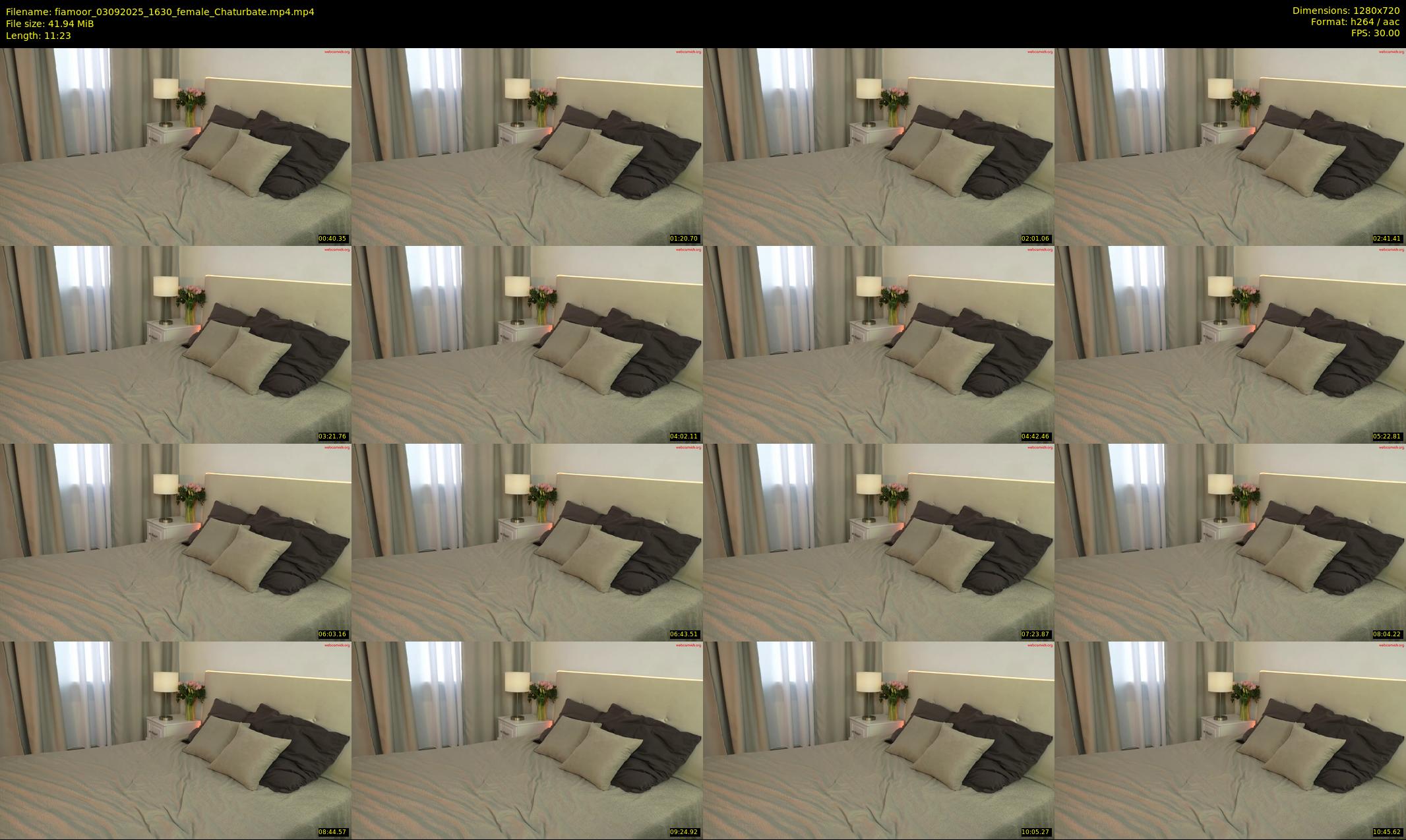 fiamoor — 12 minute Chaturbate female cam show recording, 720p, Sep 3, 2025