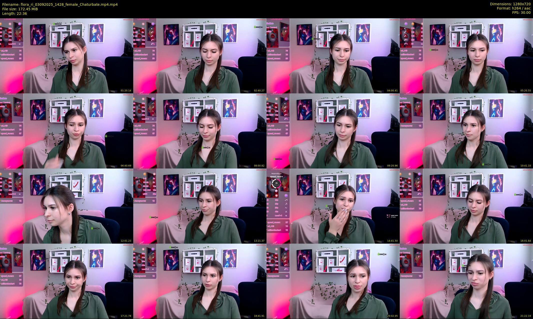 flora_ri — 23 minute Chaturbate female cam show recording, 720p, Sep 3, 2025