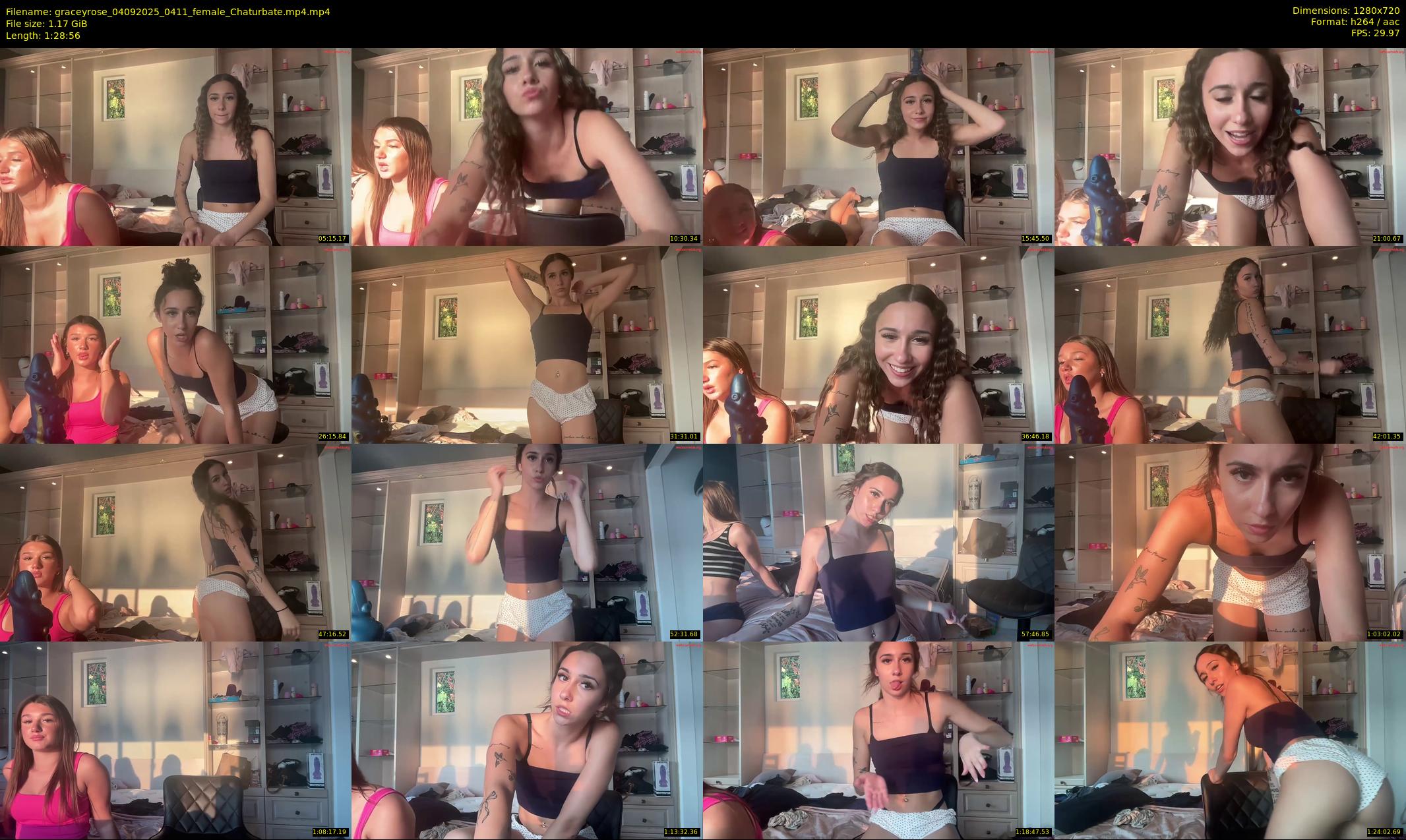 graceyrose — 89 minute Chaturbate female cam show recording, 720p, Sep 4, 2025