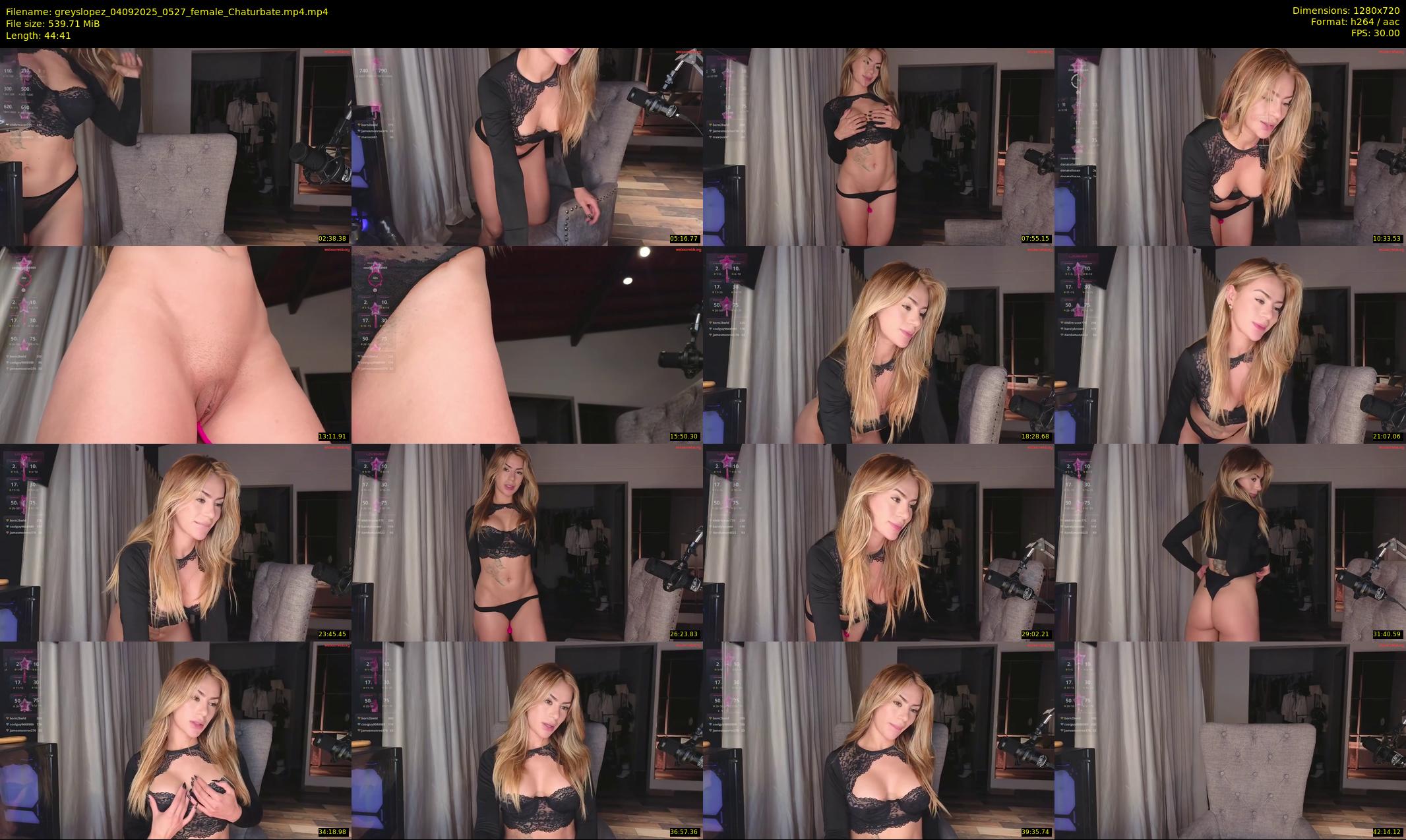 greyslopez — 45 minute Chaturbate female cam show recording, 720p, Sep 4, 2025
