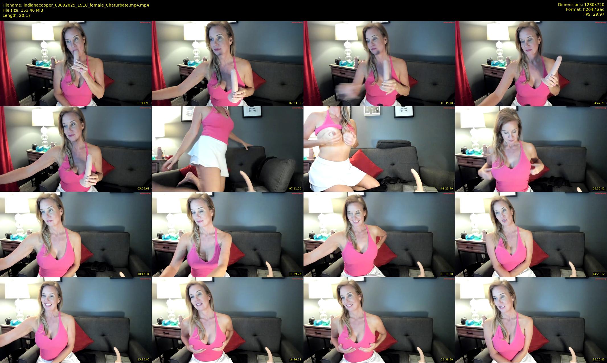 indianacooper — 21 minute Chaturbate female cam show recording, 720p, Sep 3, 2025