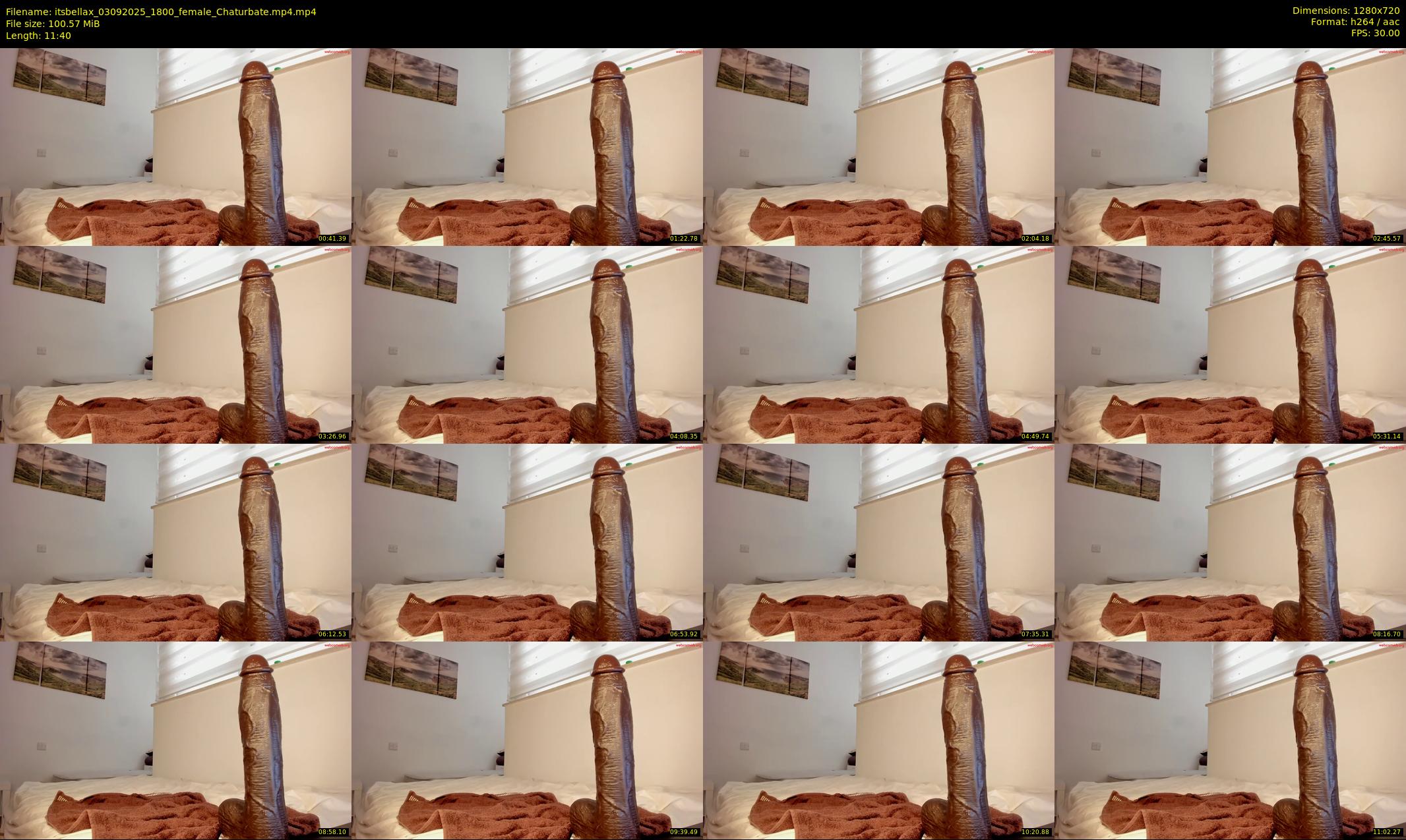 itsbellax — 12 minute Chaturbate female cam show recording, 720p, Sep 3, 2025