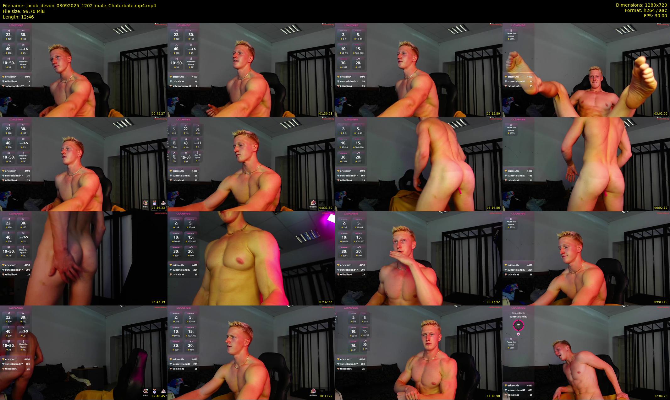 jacob_devon — 13 minute Chaturbate male cam show recording, 720p, Sep 3, 2025