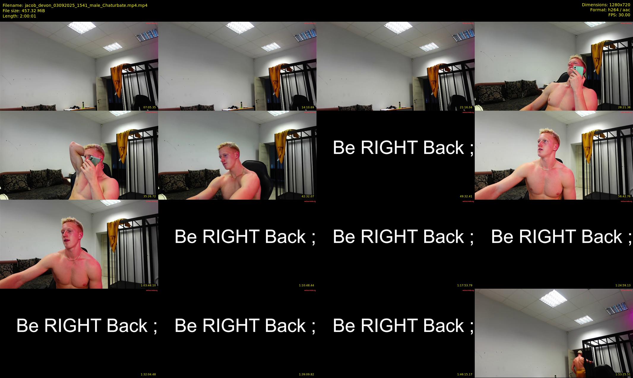 jacob_devon — 121 minute Chaturbate male cam show recording, 720p, Sep 3, 2025