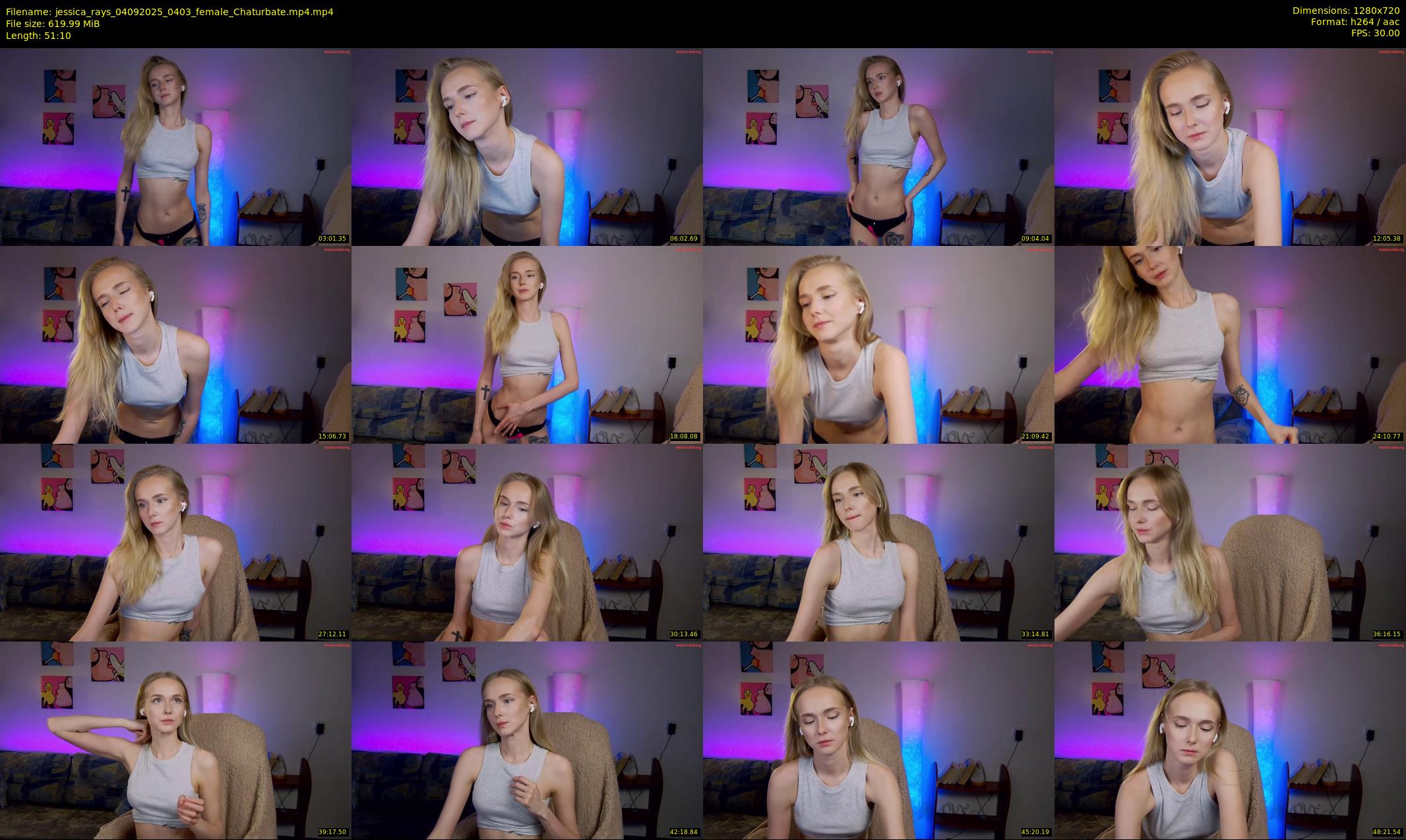 jessica_rays — 52 minute Chaturbate couple cam show recording, 720p, Sep 4, 2025