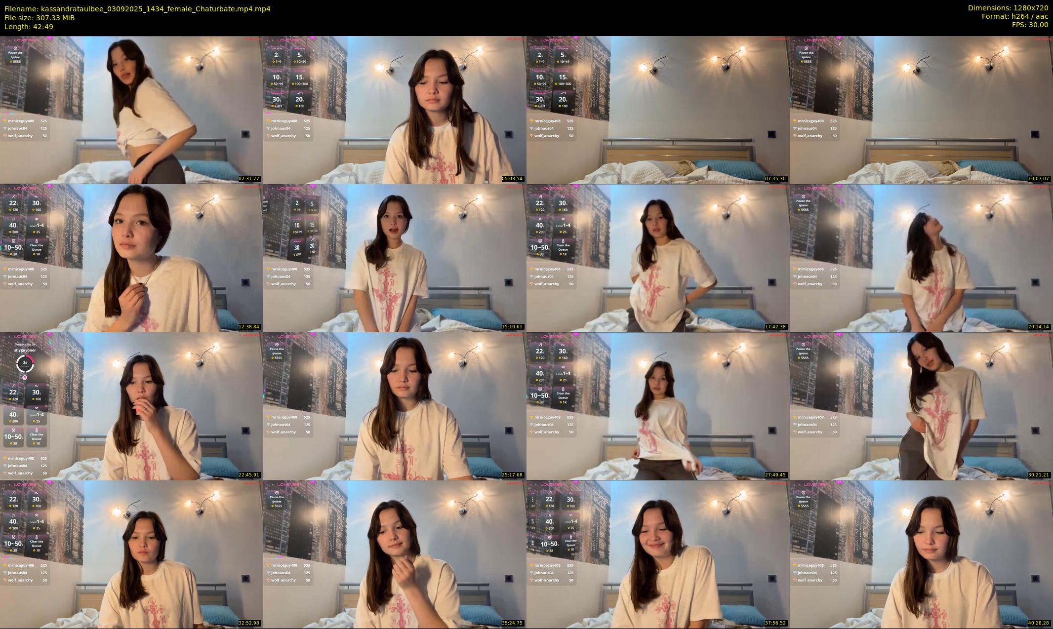 kassandrataulbee — 43 minute Chaturbate female cam show recording, 720p, Sep 3, 2025