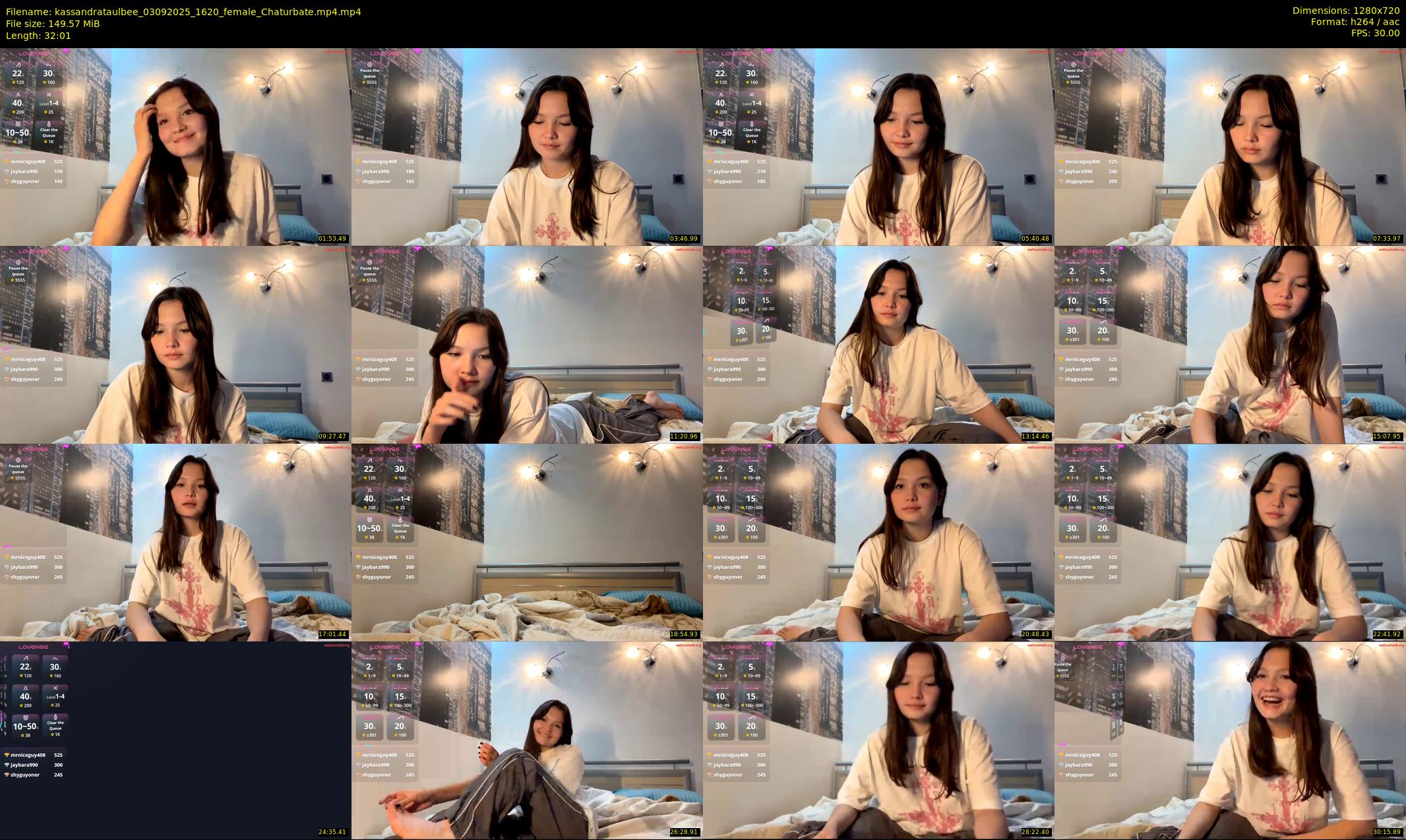 kassandrataulbee — 33 minute Chaturbate female cam show recording, 720p, Sep 3, 2025