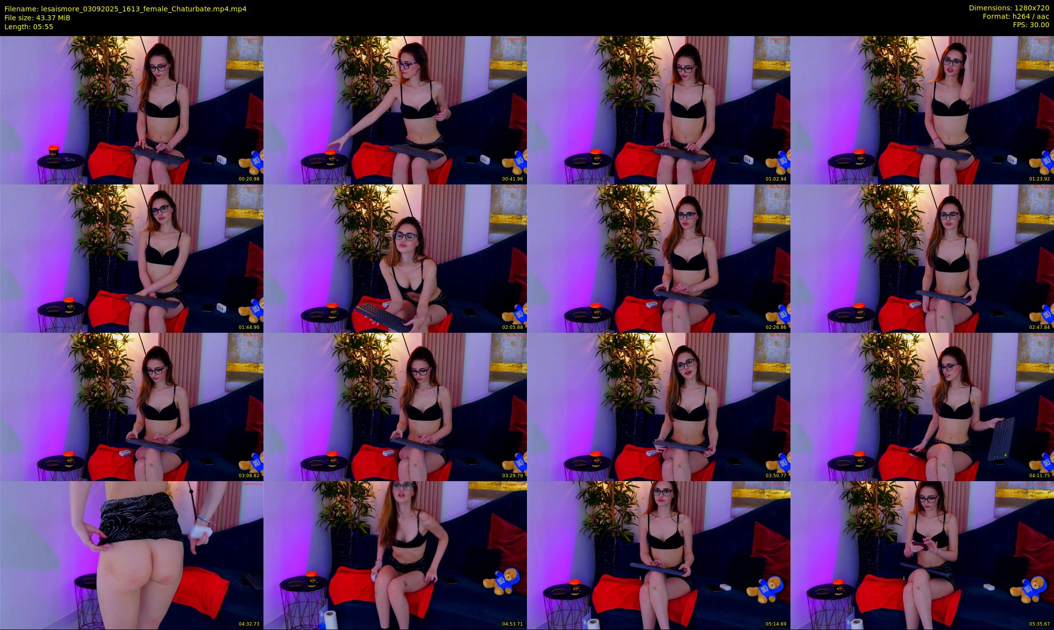lesaismore — 6 minute Chaturbate female cam show recording, 720p, Sep 3, 2025