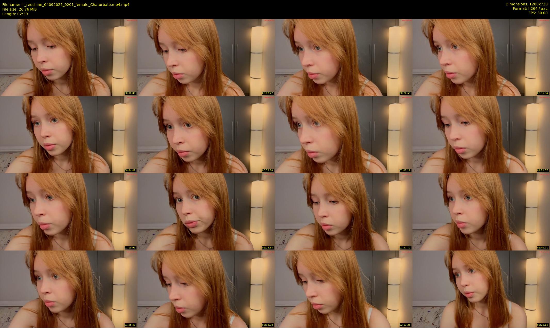 lil_redshine — 3 minute Chaturbate female cam show recording, 720p, Sep 4, 2025