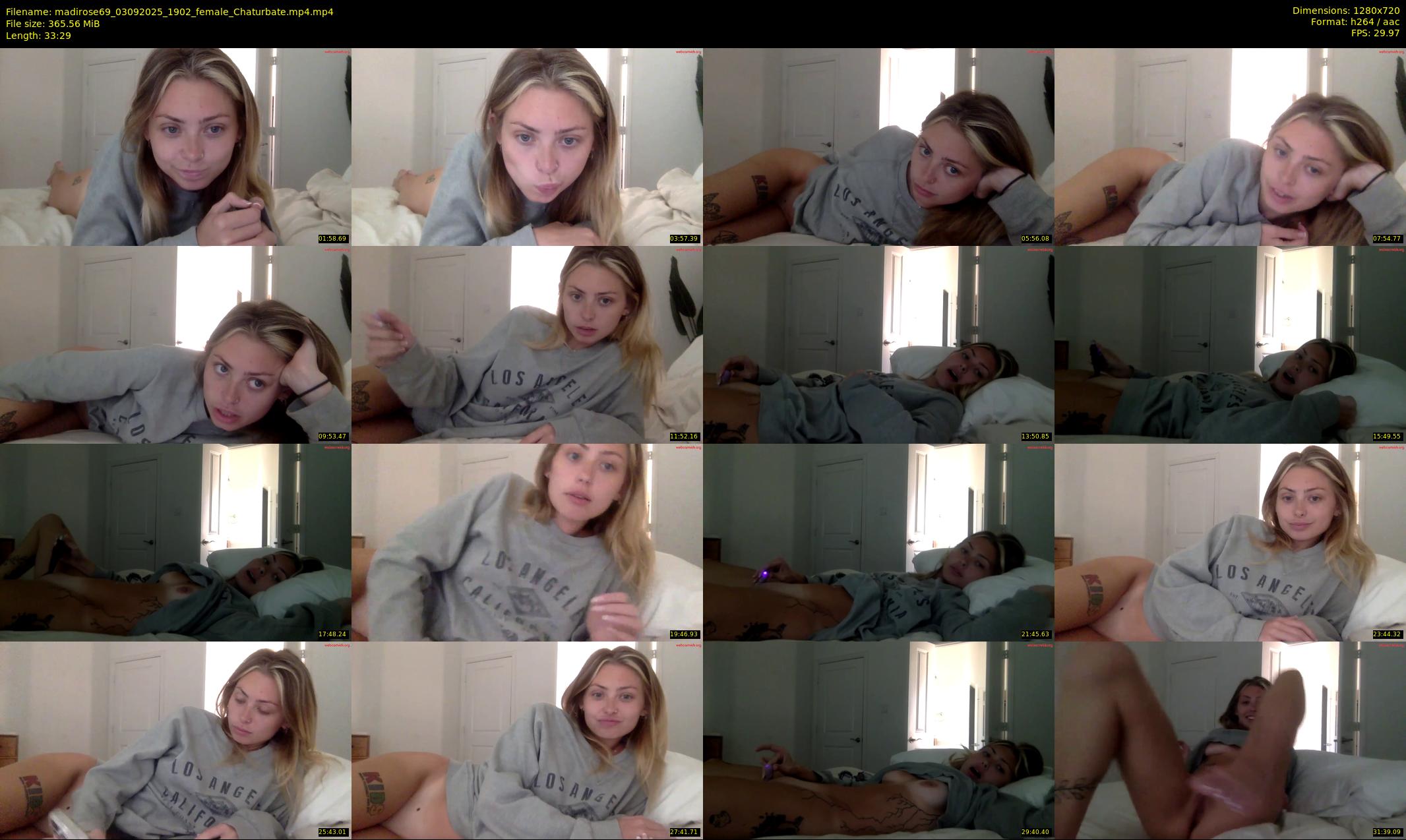 madirose69 — 34 minute Chaturbate female cam show recording, 720p, Sep 3, 2025