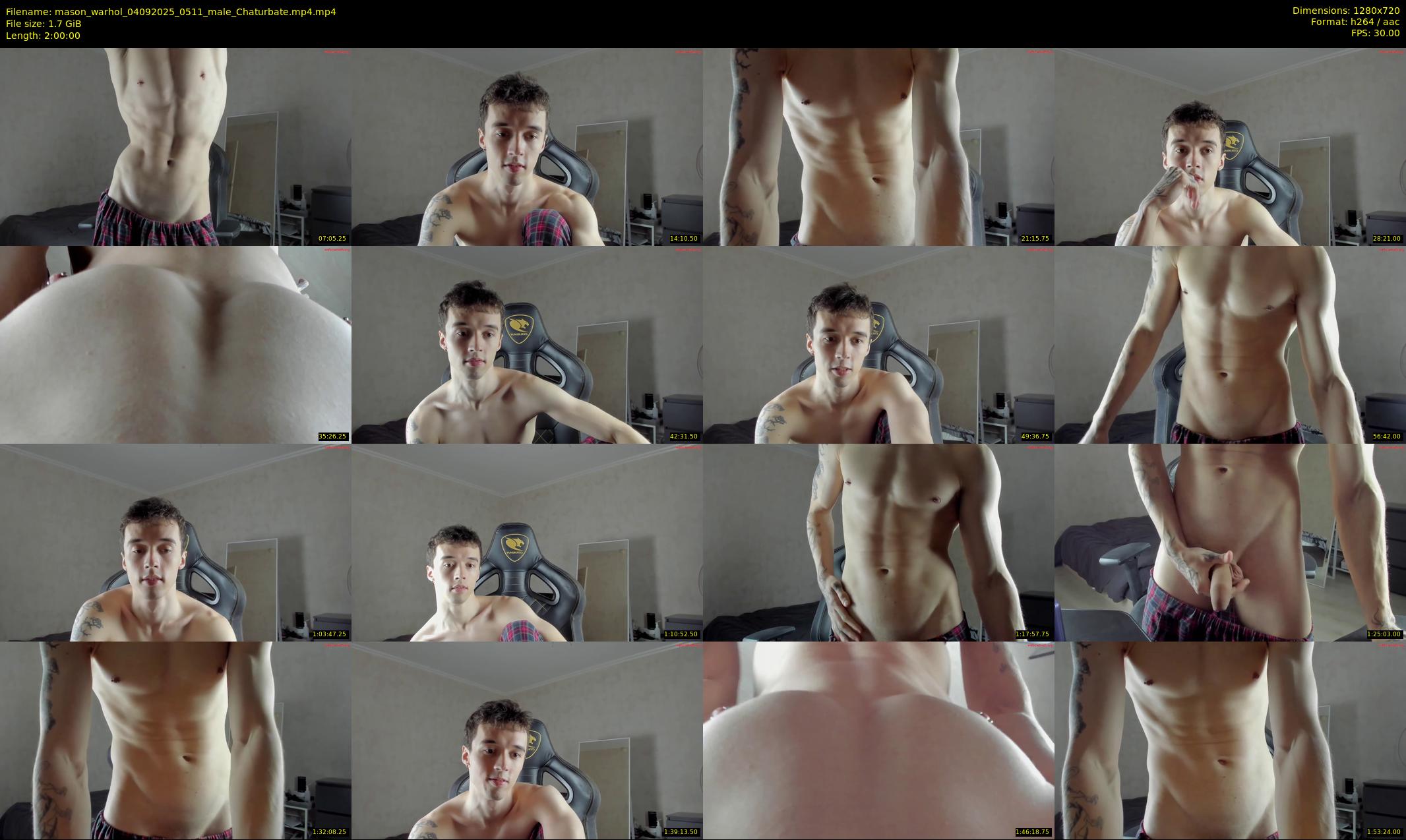 mason_warhol — 120 minute Chaturbate male cam show recording, 720p, Sep 4, 2025