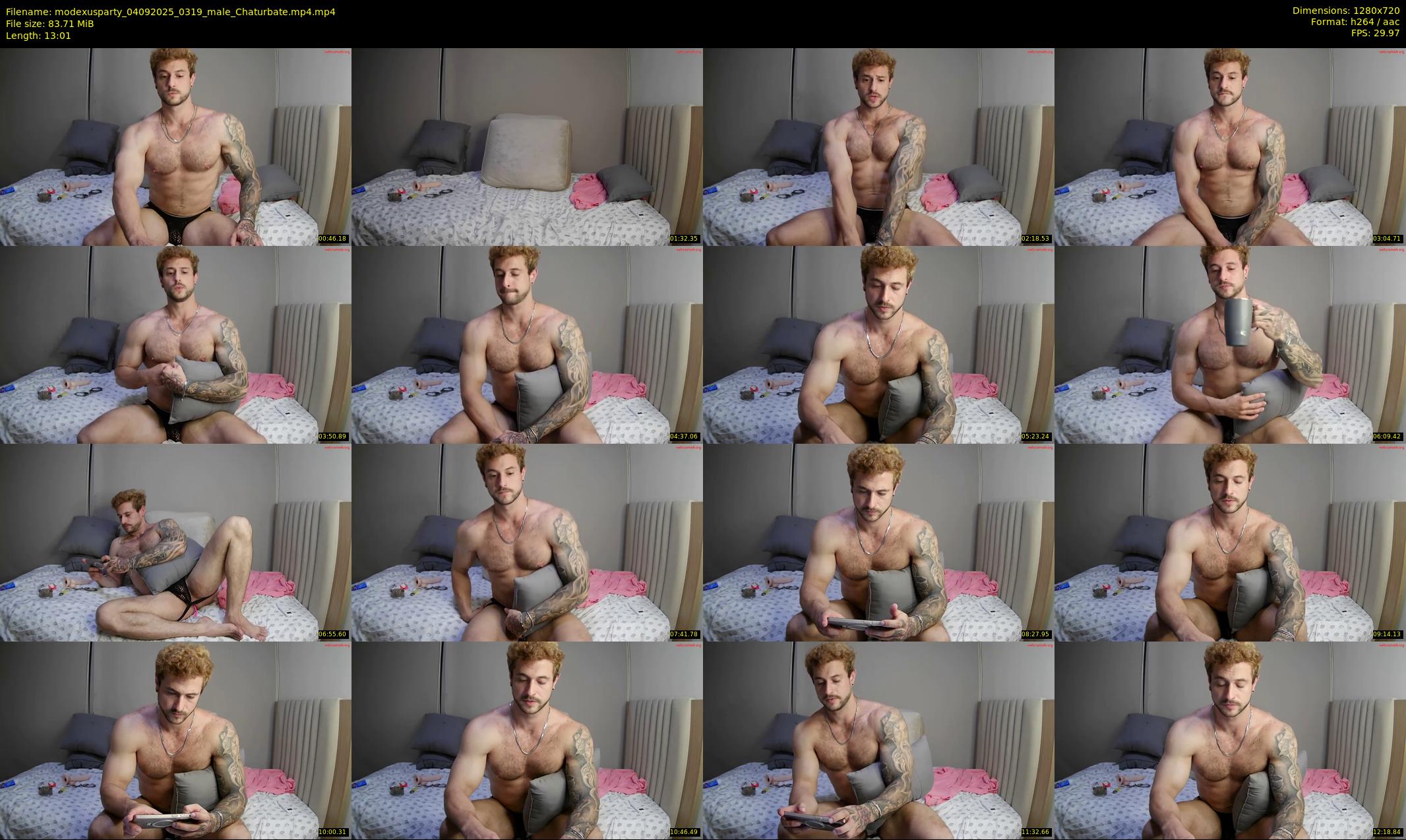 modexusparty — 14 minute Chaturbate male cam show recording, 720p, Sep 4, 2025