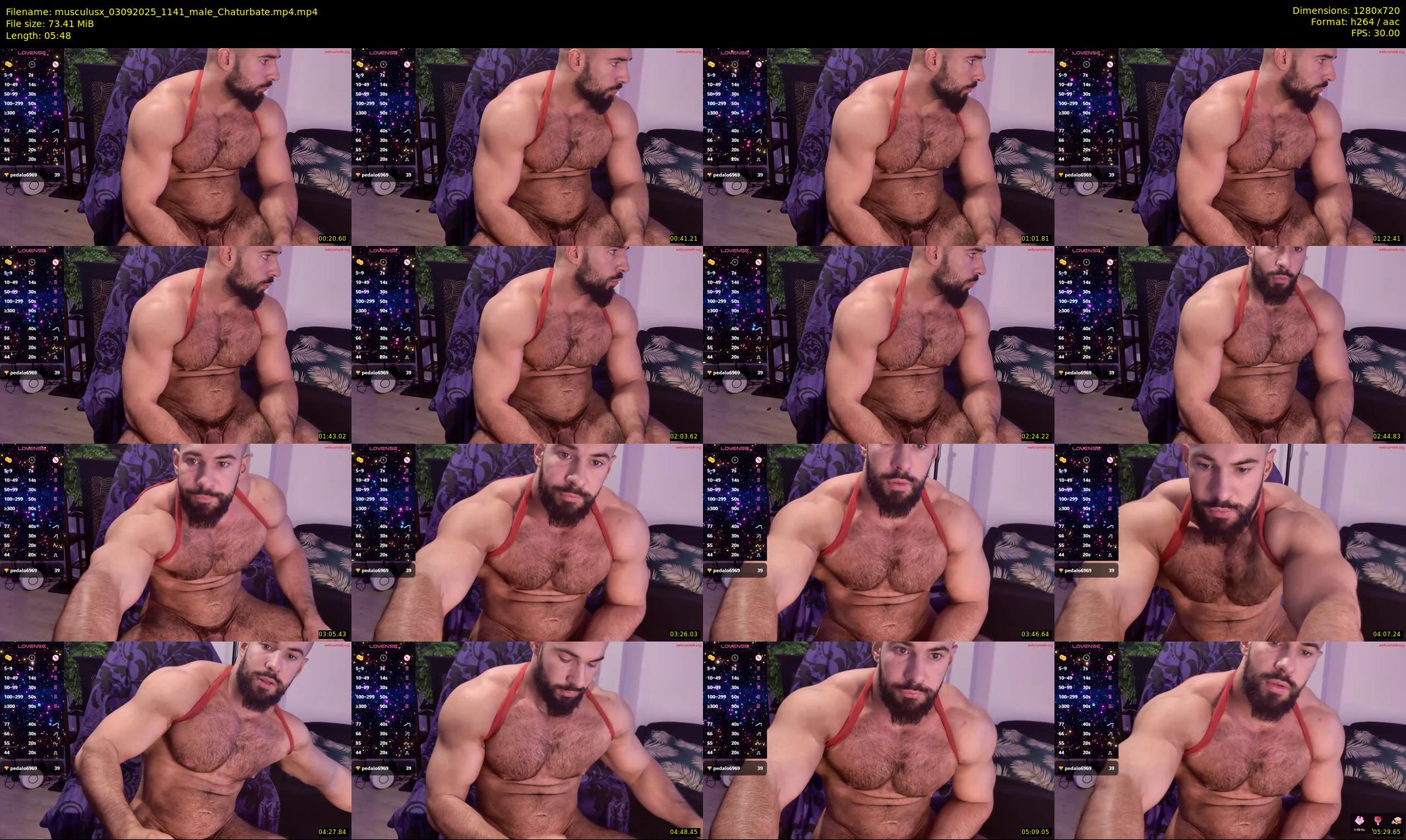 musculusx — 6 minute Chaturbate male cam show recording, 720p, Sep 3, 2025