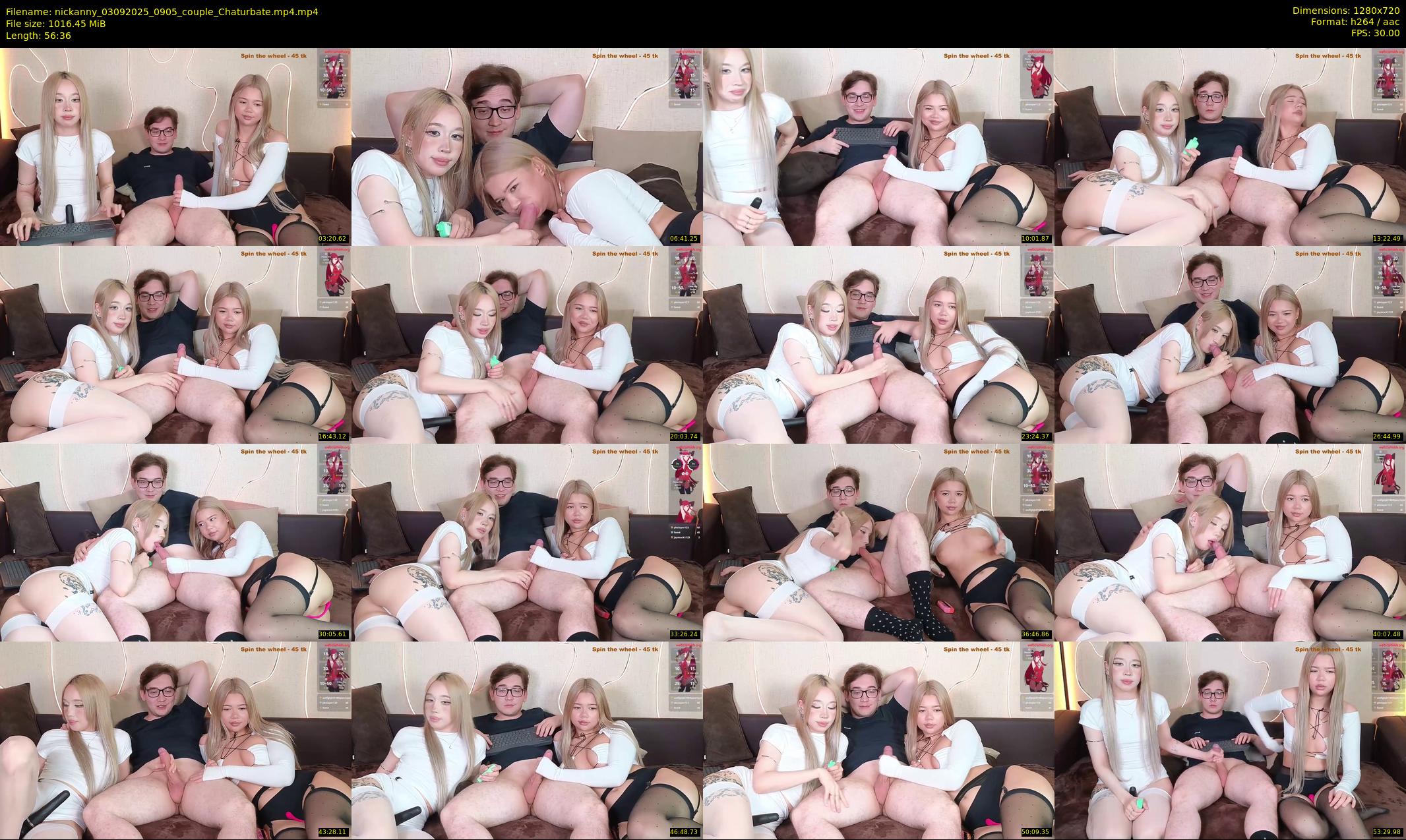 nickanny — 57 minute Chaturbate couple cam show recording, 720p, Sep 3, 2025