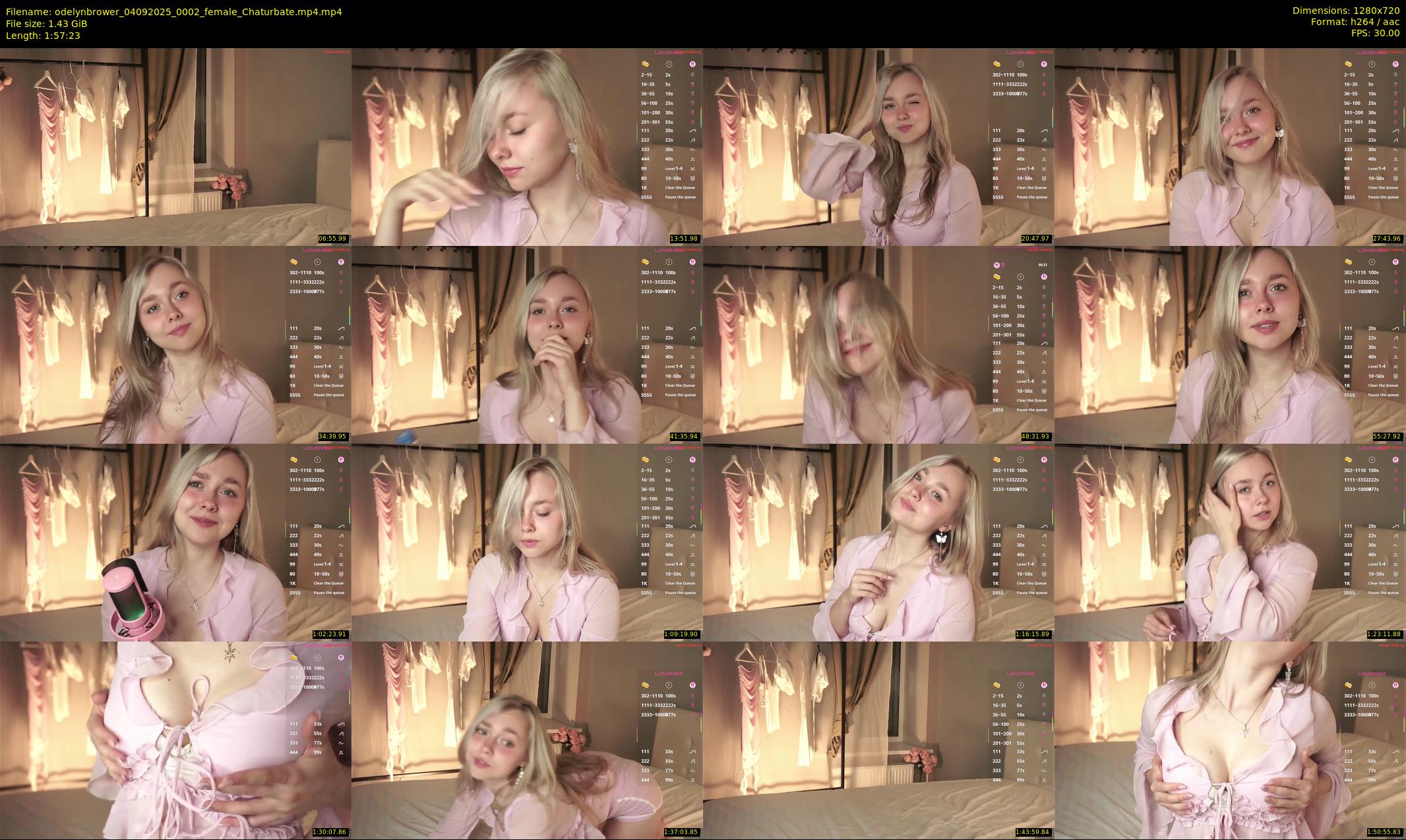 odelynbrower — 118 minute Chaturbate female cam show recording, 720p, Sep 4, 2025
