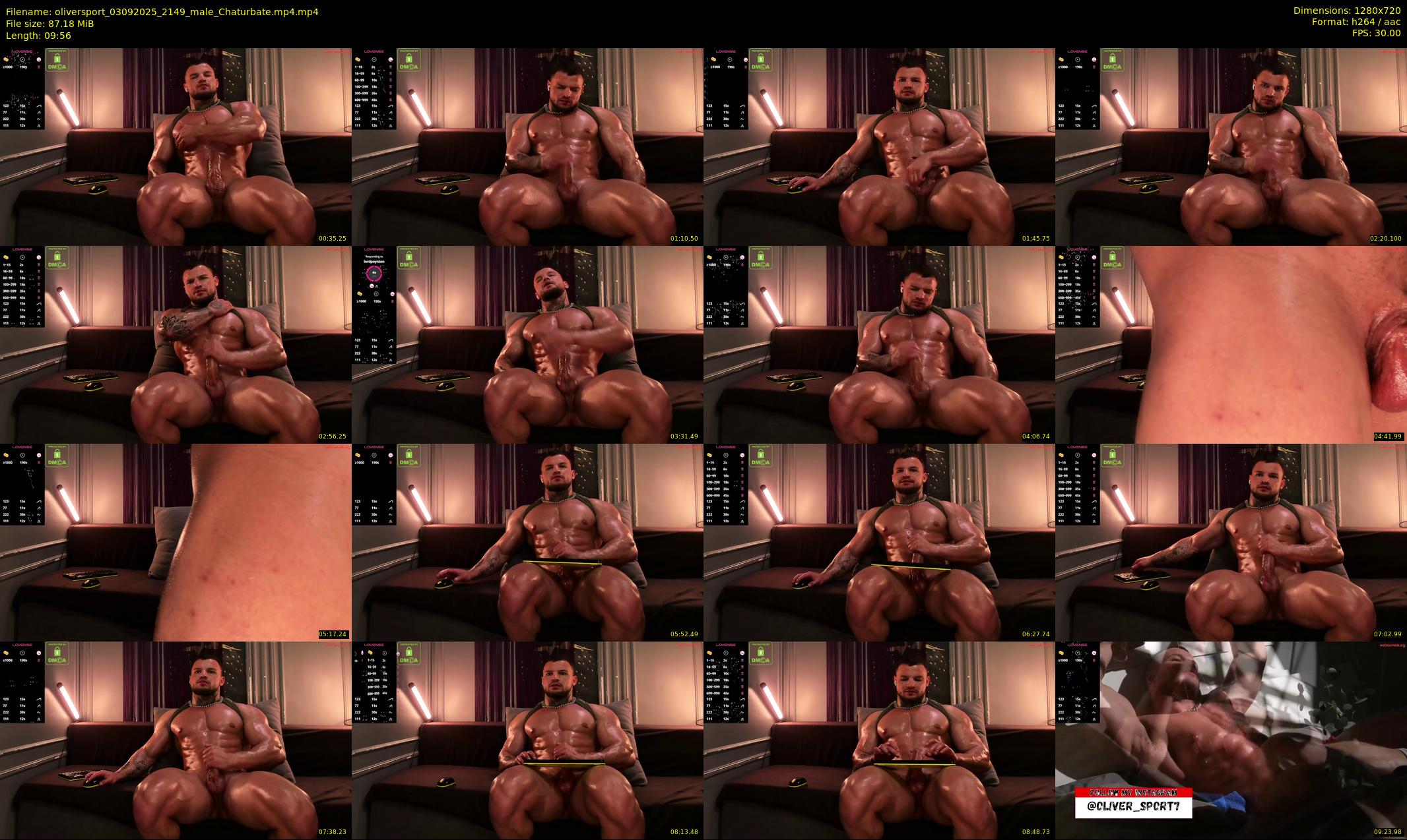 oliversport — 10 minute Chaturbate male cam show recording, 720p, Sep 3, 2025