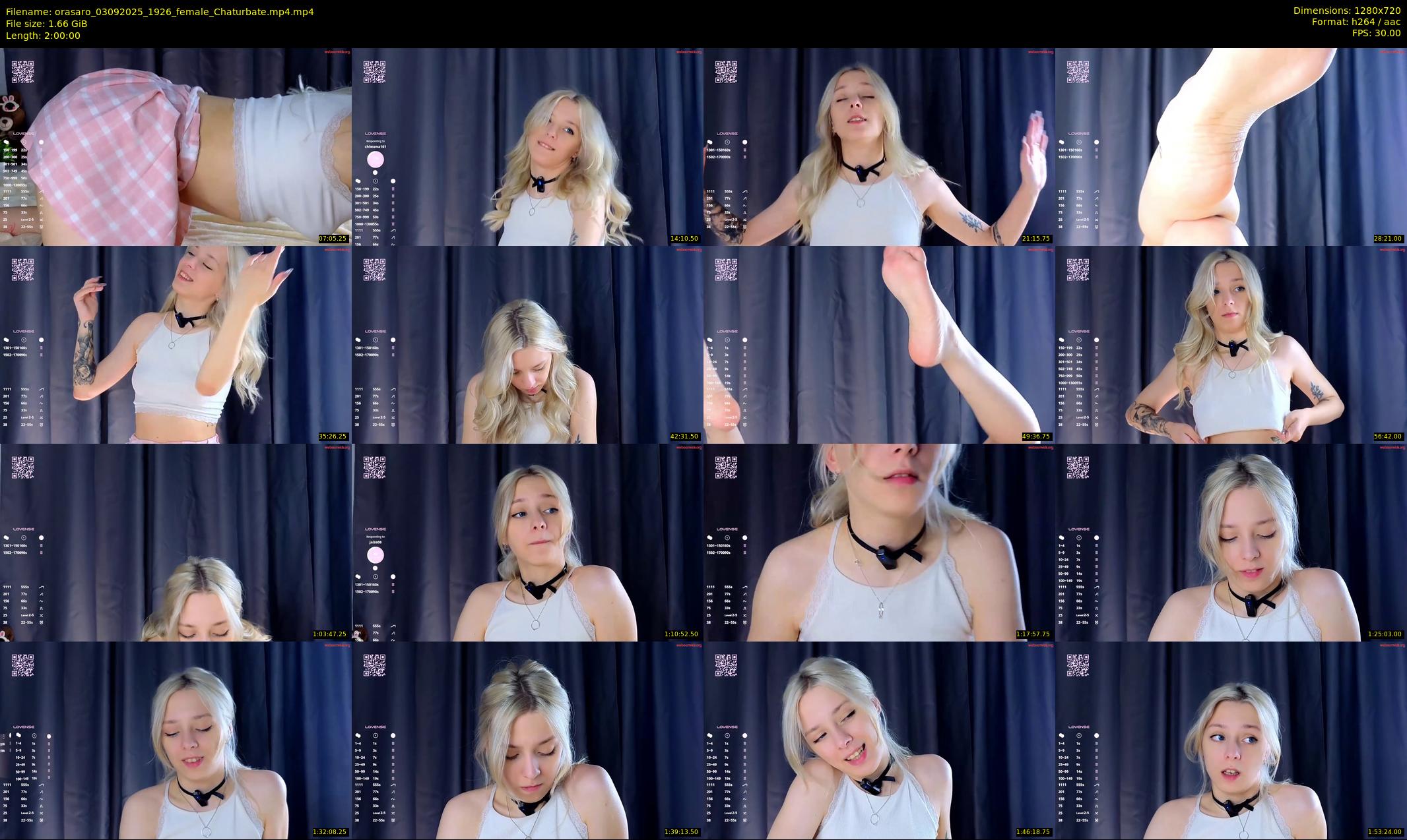 orasaro — 120 minute Chaturbate female cam show recording, 720p, Sep 3, 2025