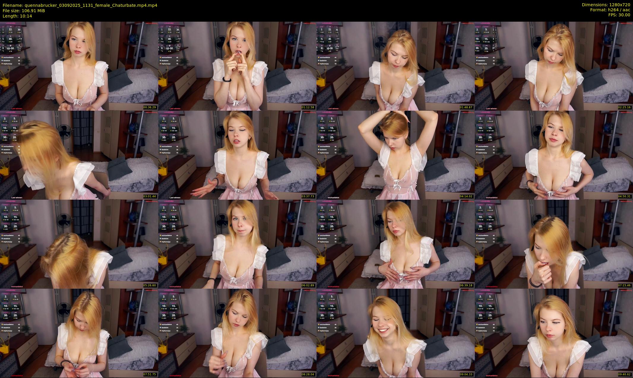 quennabrucker — 11 minute Chaturbate female cam show recording, 720p, Sep 3, 2025