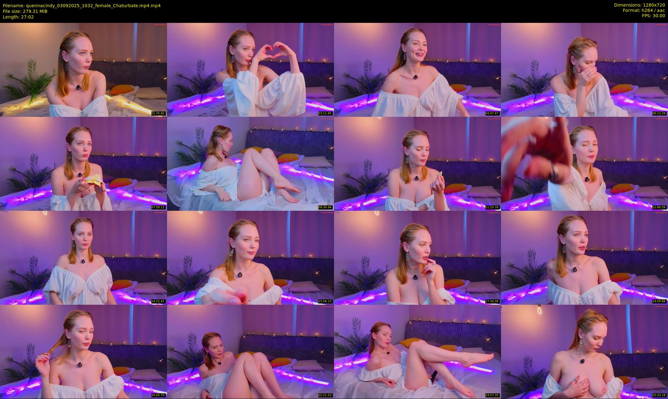 quennacindy — 28 minute Chaturbate female cam show recording, 720p, Sep 3, 2025
