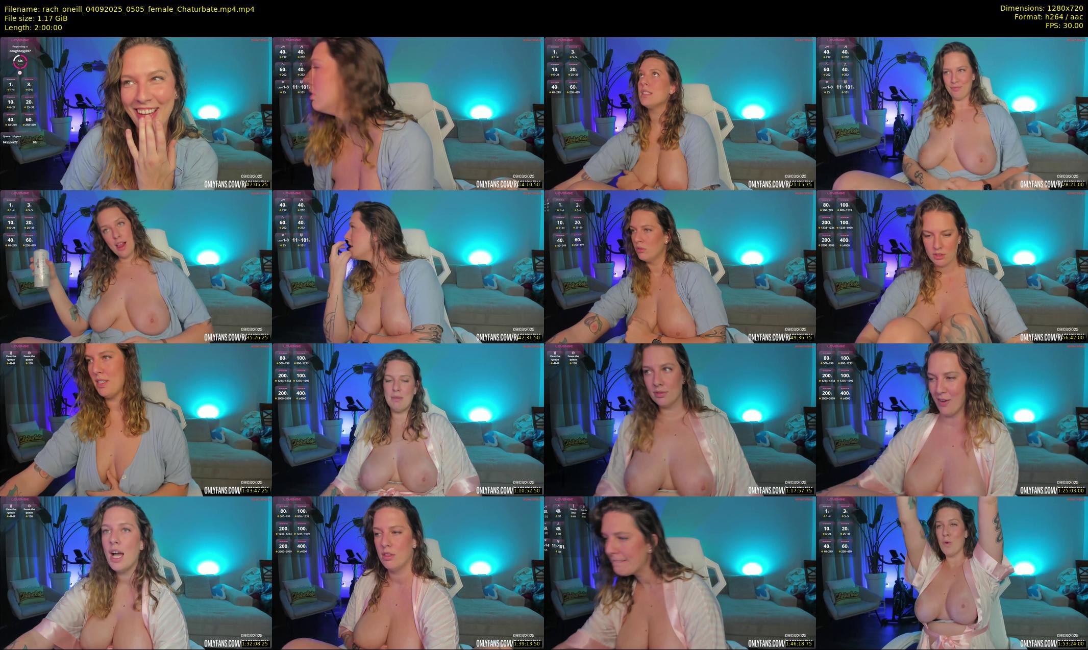 rach_oneill — 120 minute Chaturbate female cam show recording, 720p, Sep 4, 2025