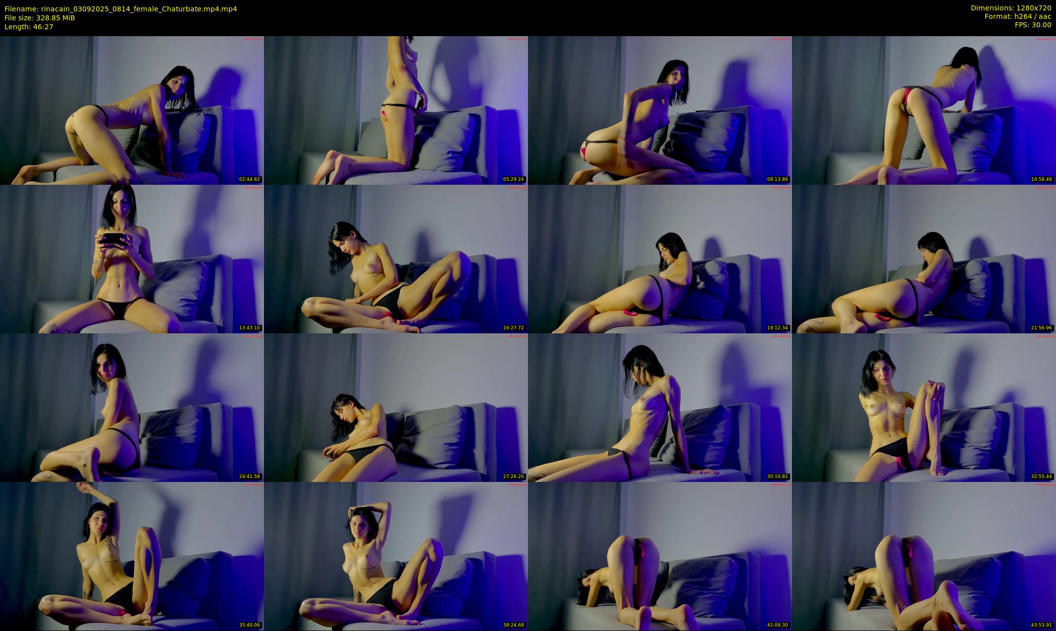 rinacain — 47 minute Chaturbate female cam show recording, 720p, Sep 3, 2025