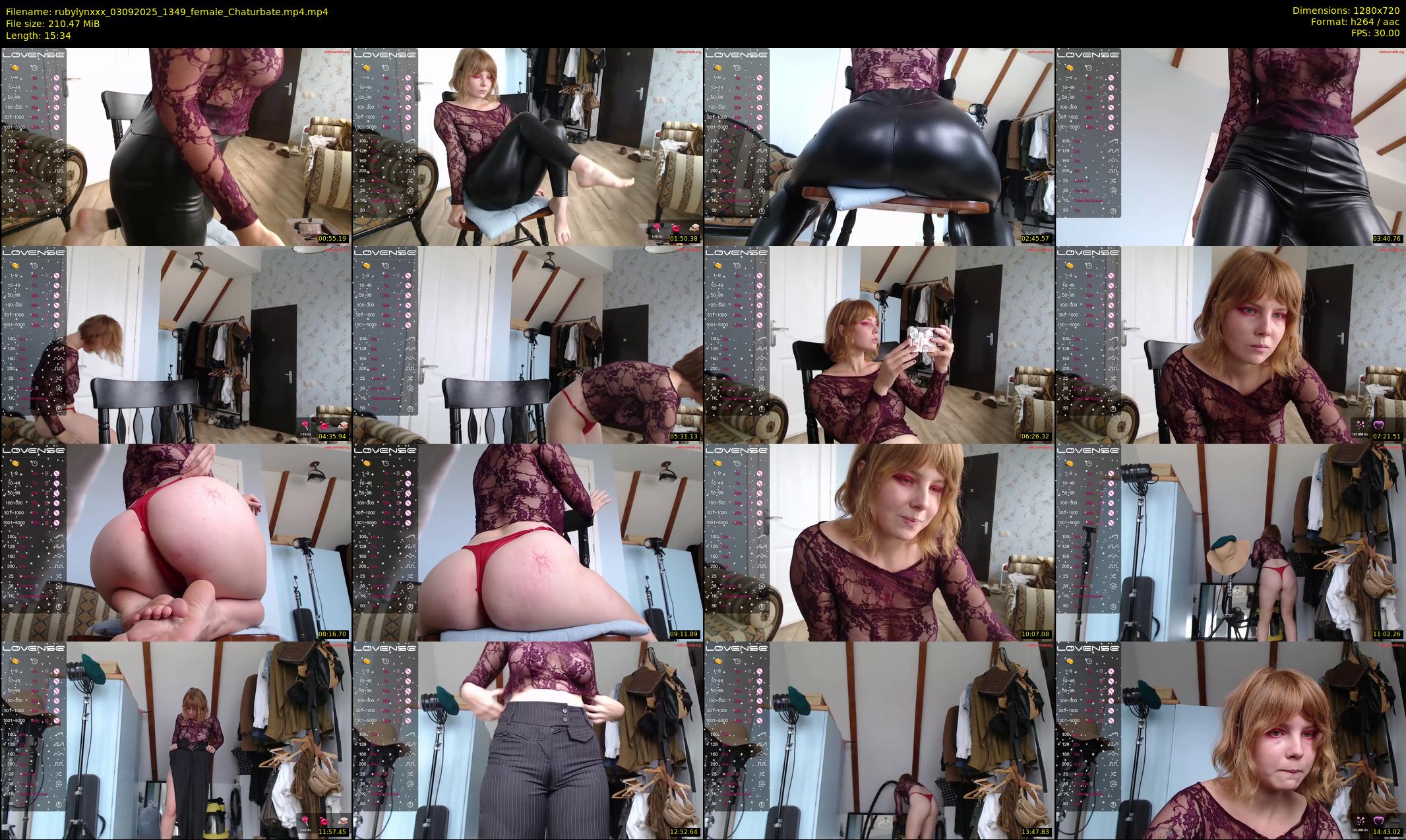 rubylynxxx — 16 minute Chaturbate female cam show recording, 720p, Sep 3, 2025