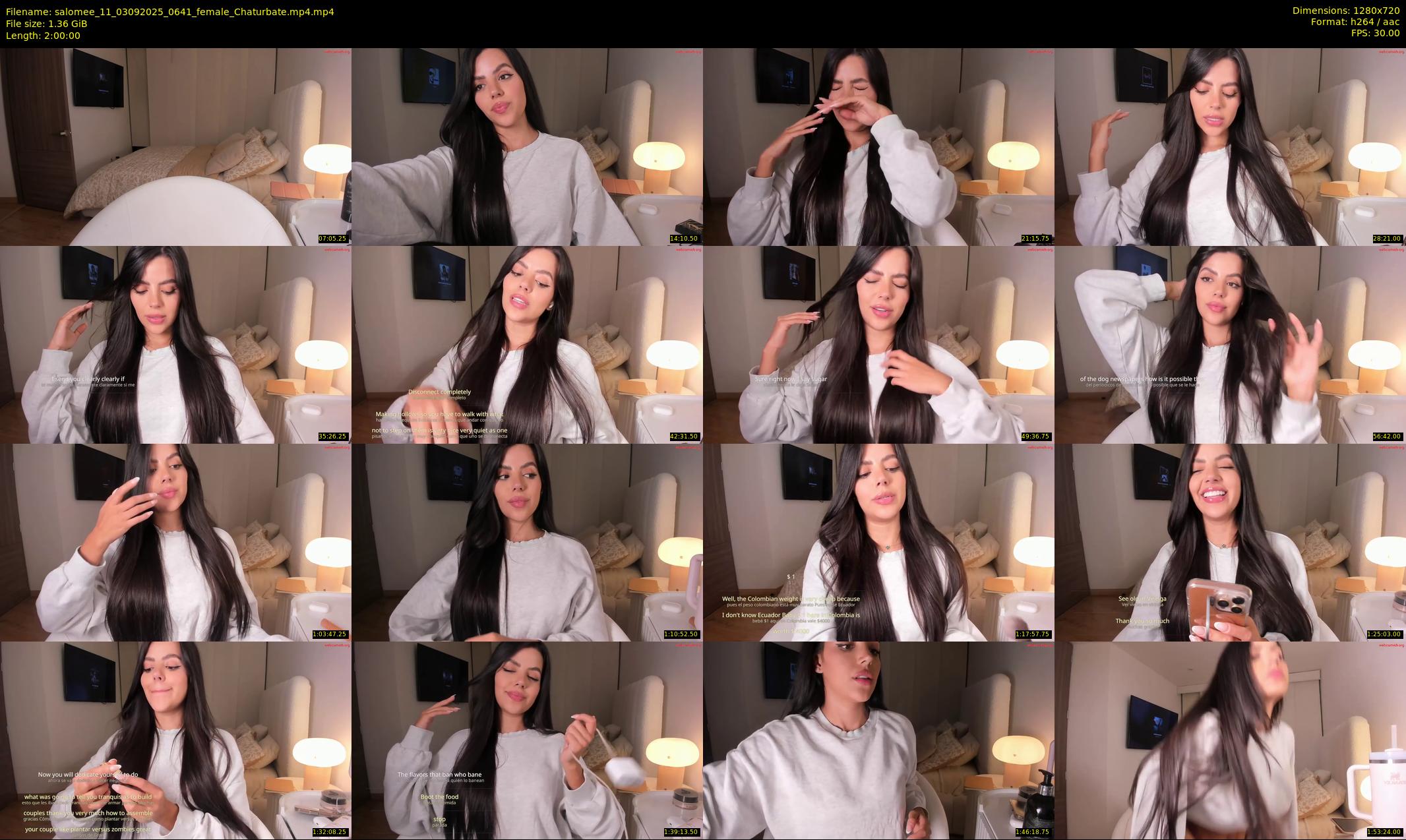 salomee_11 — 120 minute Chaturbate female cam show recording, 720p, Sep 3, 2025