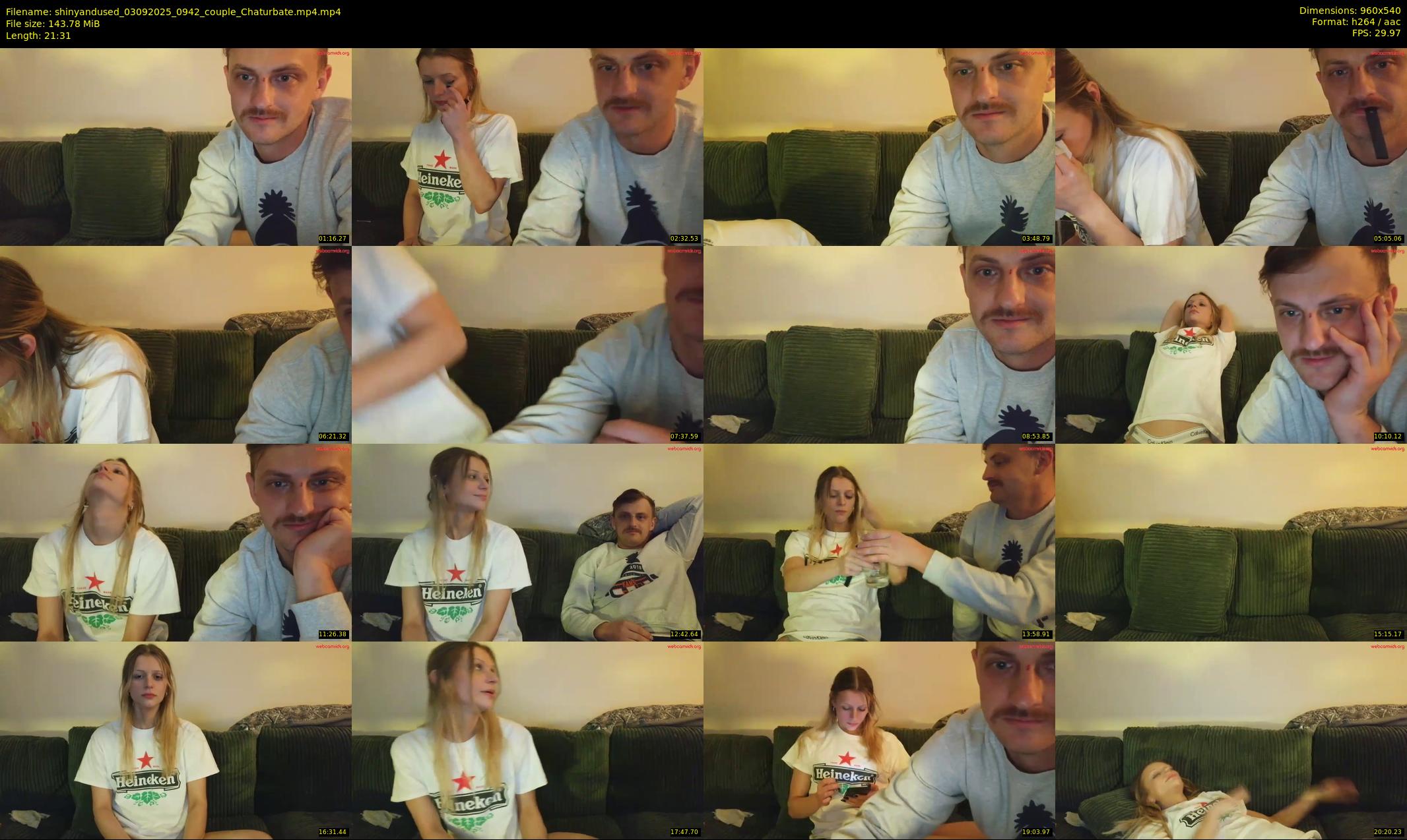 shinyandused — 22 minute Chaturbate couple cam show recording, 480p, Sep 3, 2025