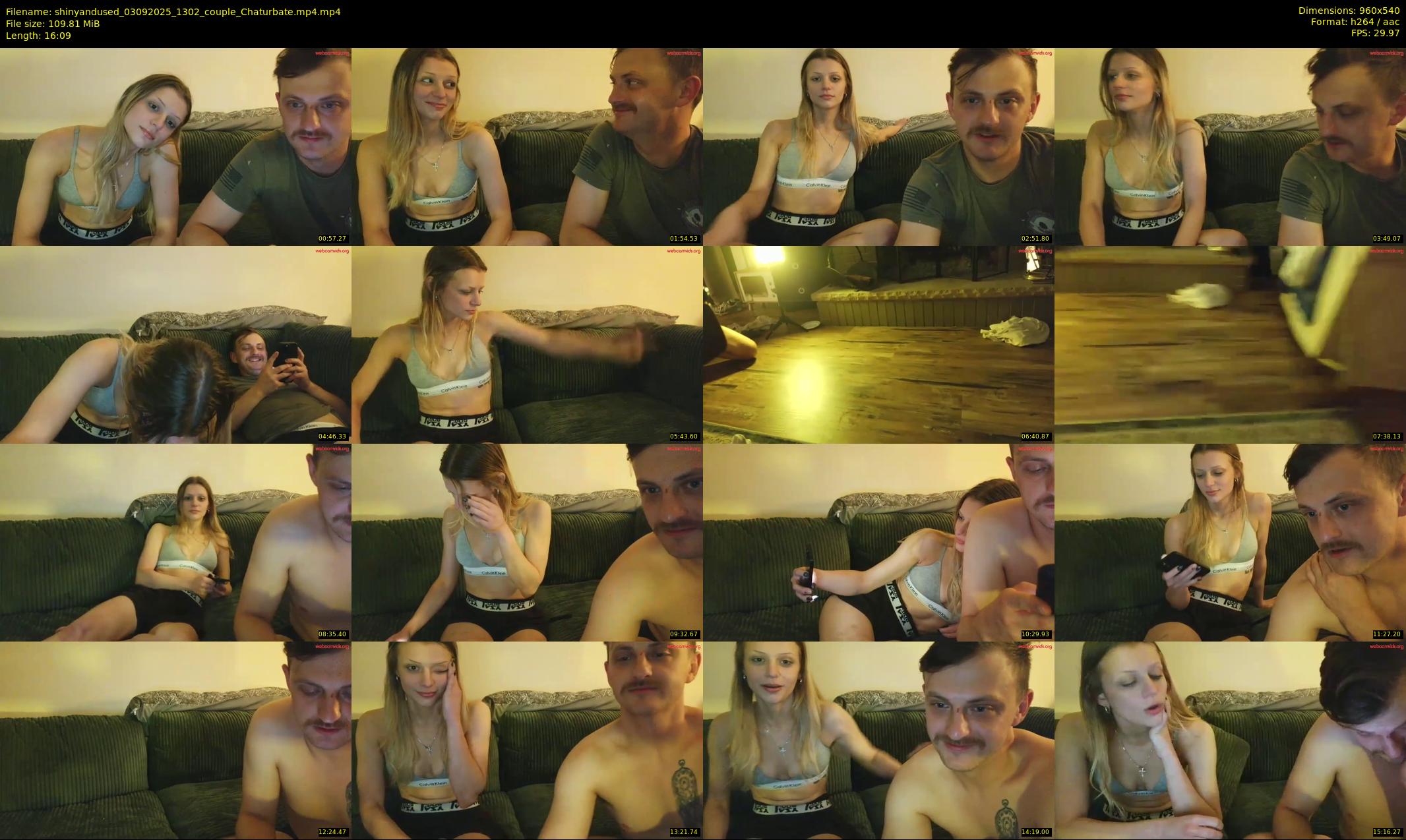 shinyandused — 17 minute Chaturbate couple cam show recording, 480p, Sep 3, 2025