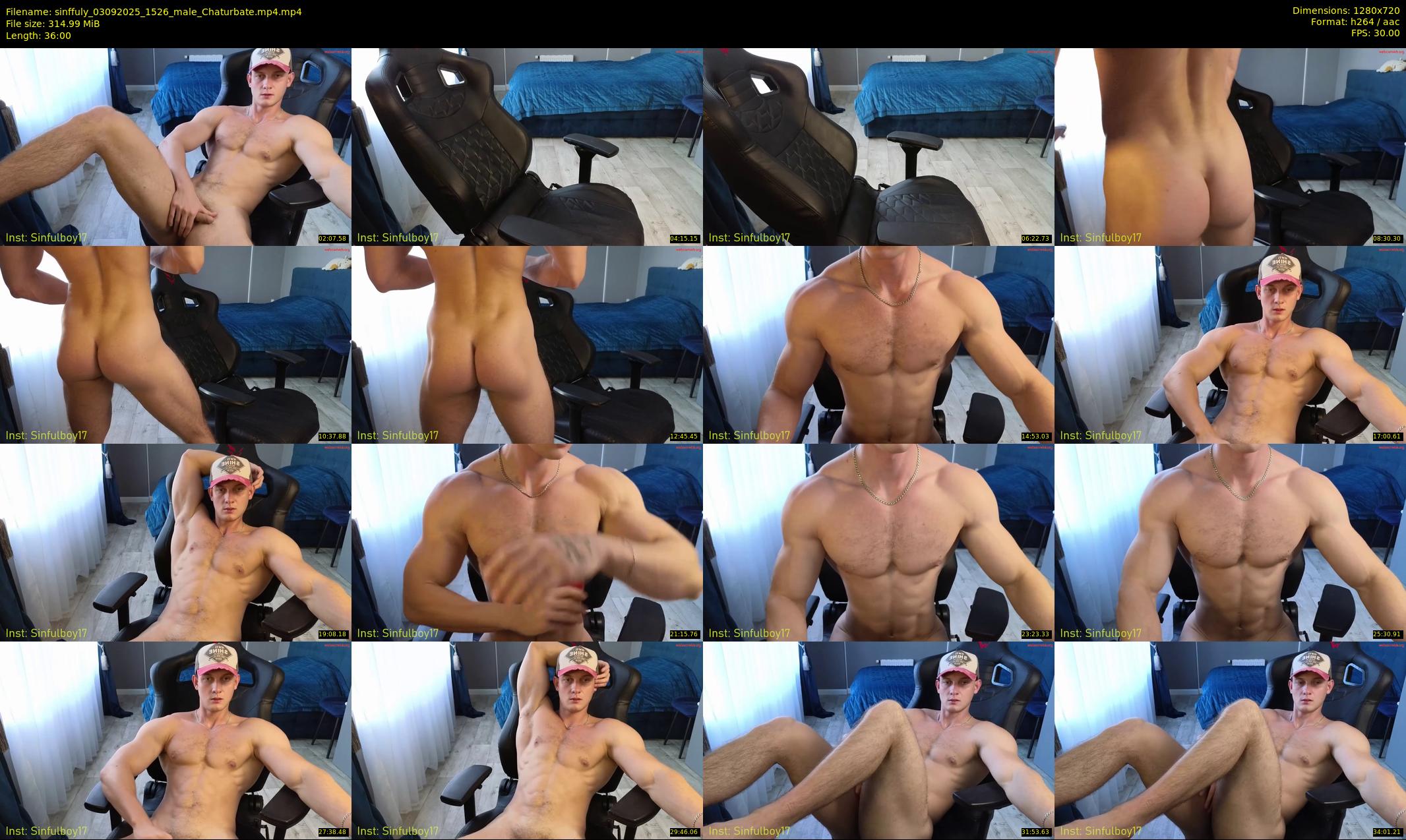 sinffuly — 36 minute Chaturbate male cam show recording, 720p, Sep 3, 2025