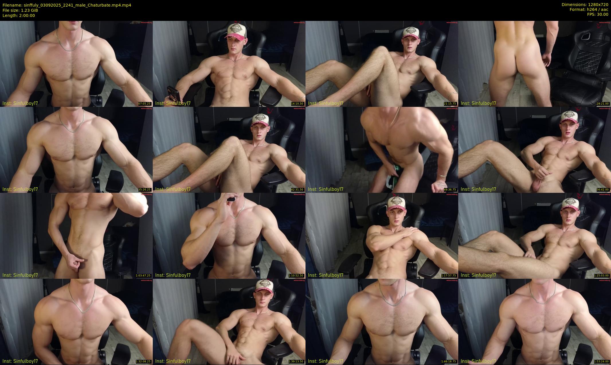 sinffuly — 120 minute Chaturbate male cam show recording, 720p, Sep 3, 2025