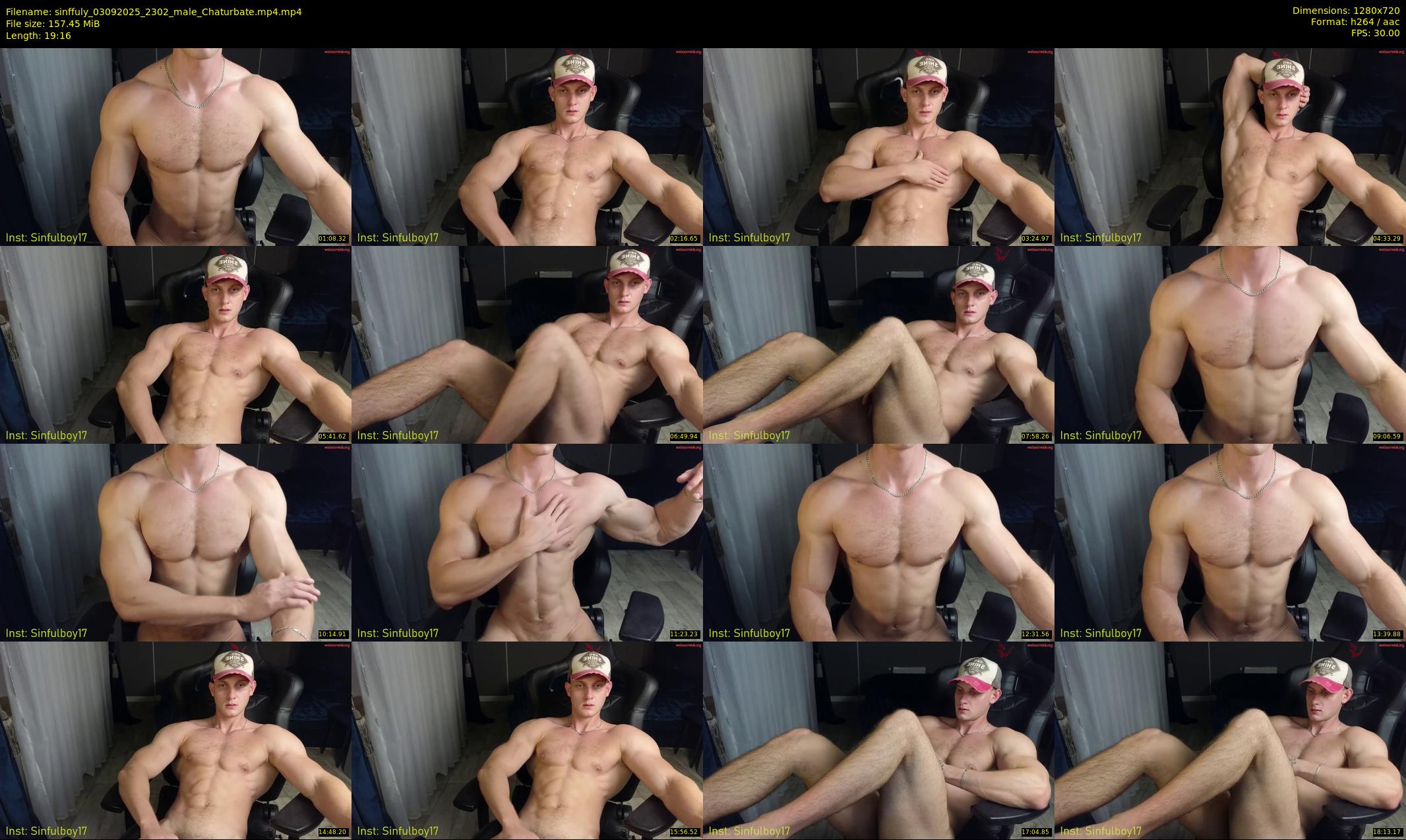 sinffuly — 20 minute Chaturbate male cam show recording, 720p, Sep 3, 2025