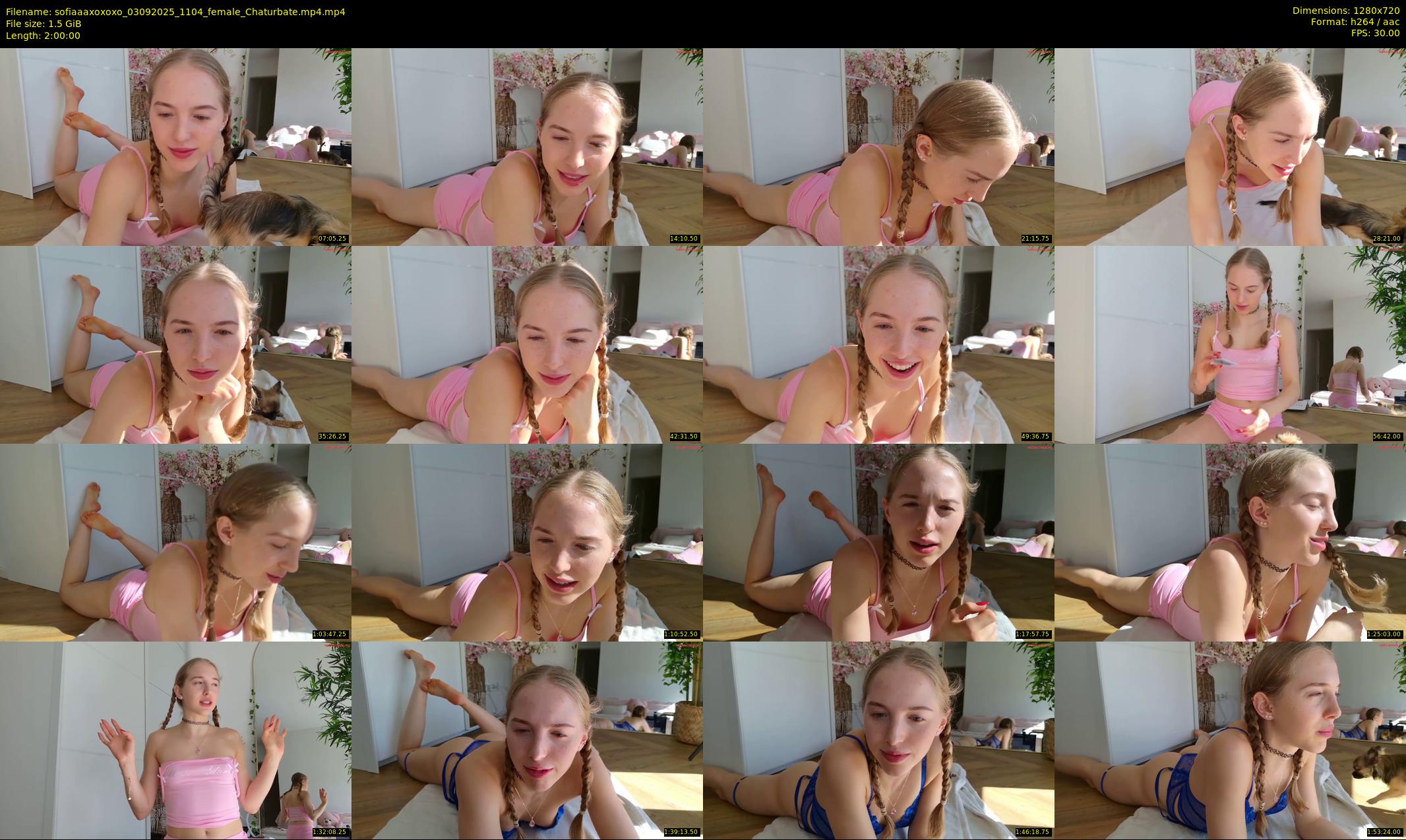 sofiaaaxoxoxo — 120 minute Chaturbate female cam show recording, 720p, Sep 3, 2025