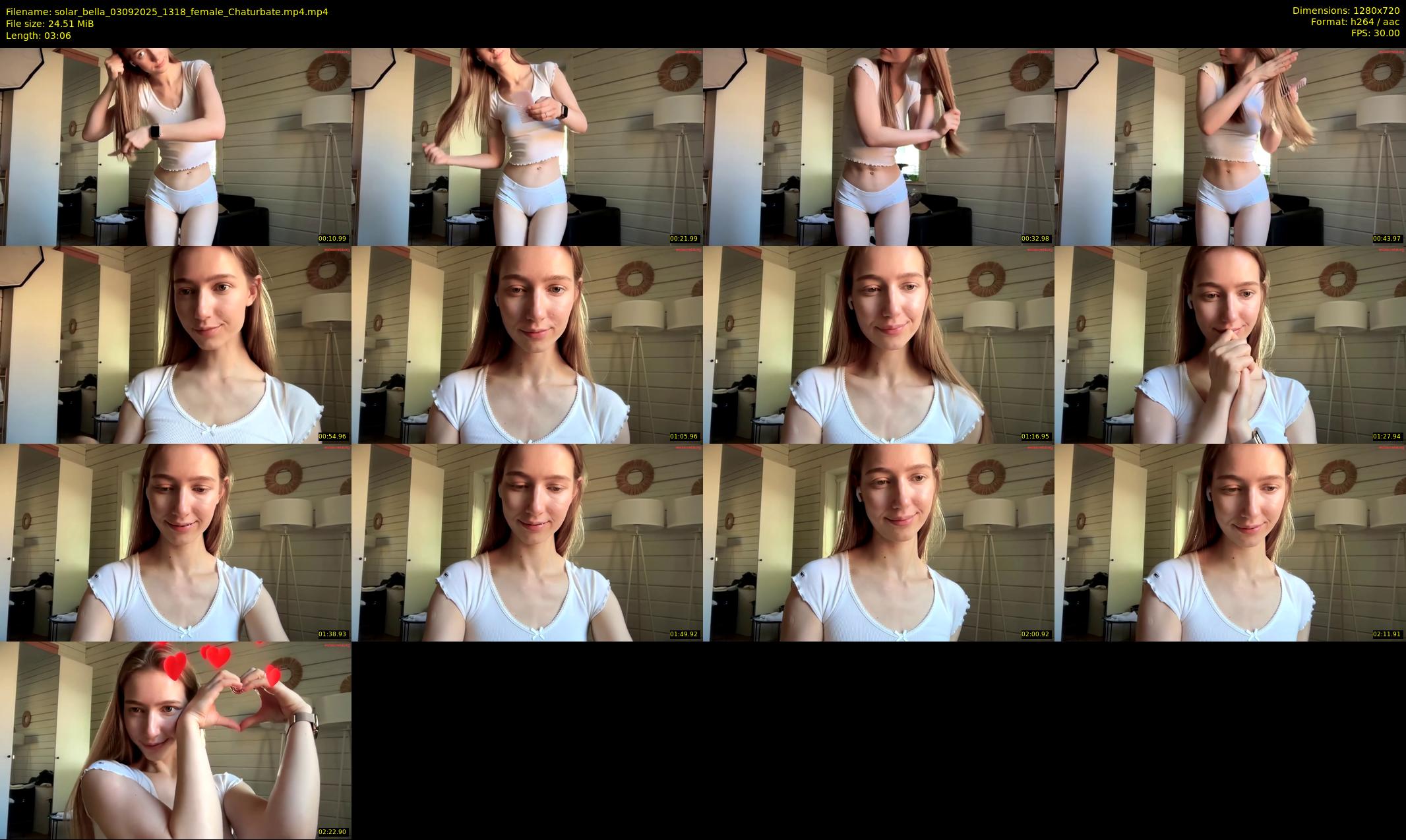 solar_bella — 4 minute Chaturbate female cam show recording, 720p, Sep 3, 2025