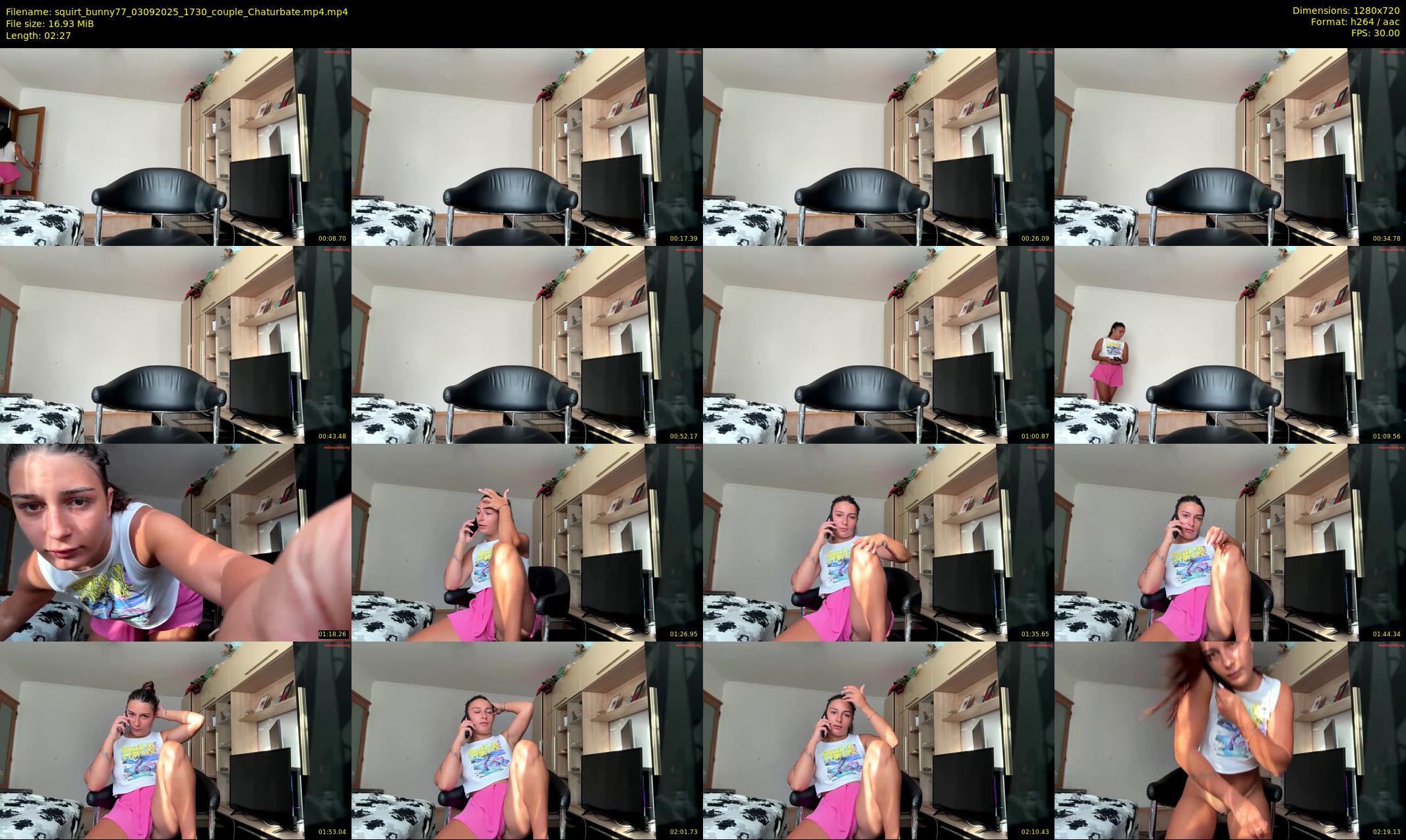 squirt_bunny77 — 3 minute Chaturbate couple cam show recording, 720p, Sep 3, 2025
