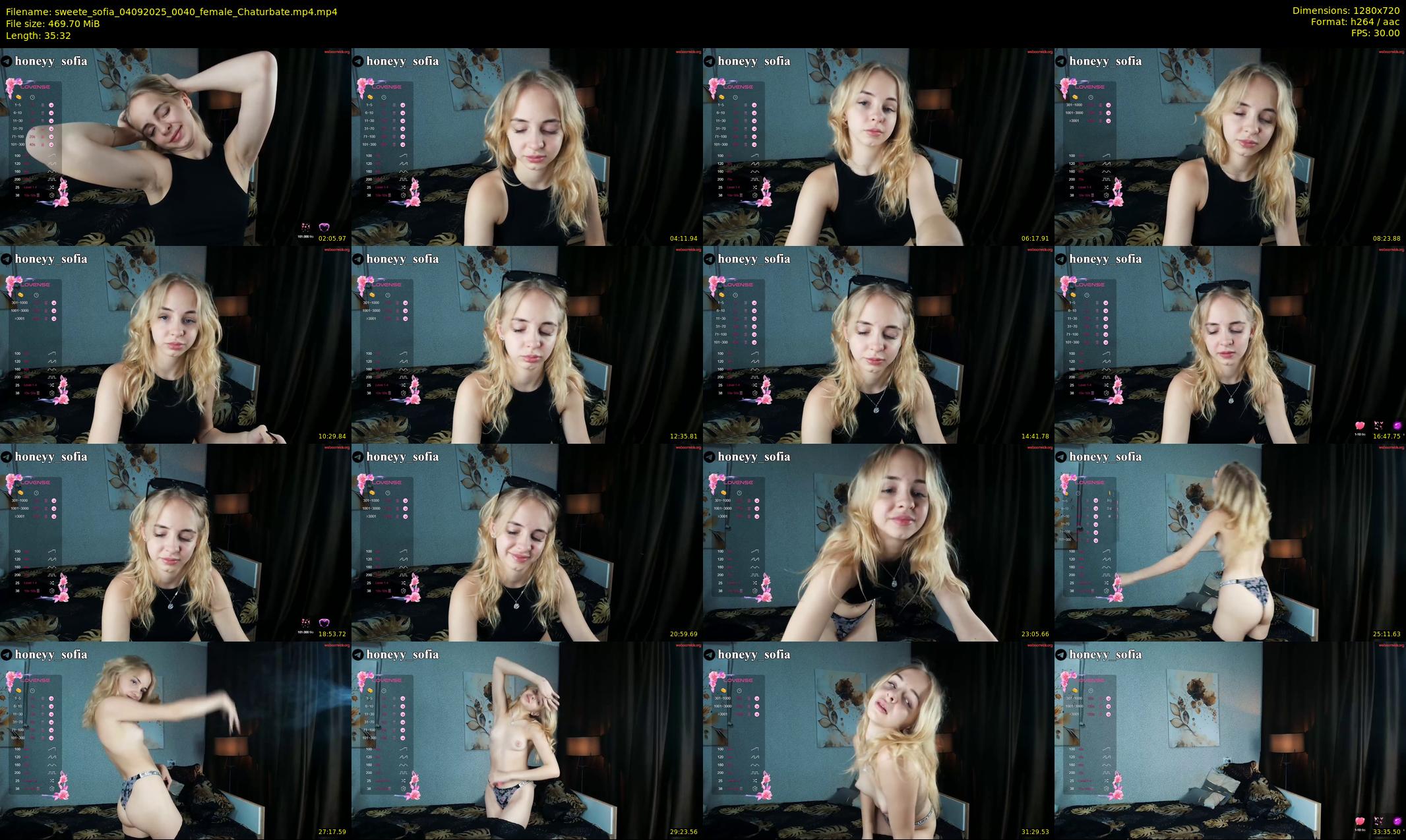 sweete_sofia — 36 minute Chaturbate female cam show recording, 720p, Sep 4, 2025