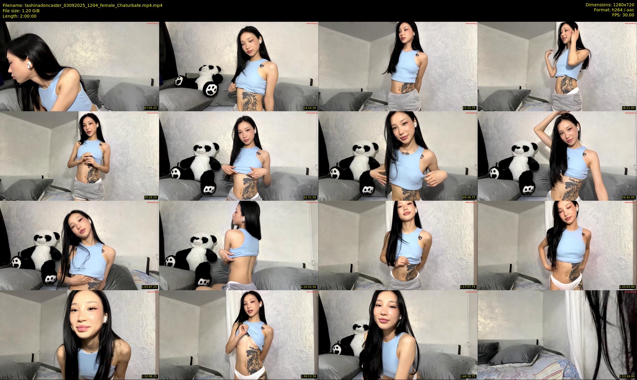 tashinadoncaster — 120 minute Chaturbate female cam show recording, 720p, Sep 3, 2025
