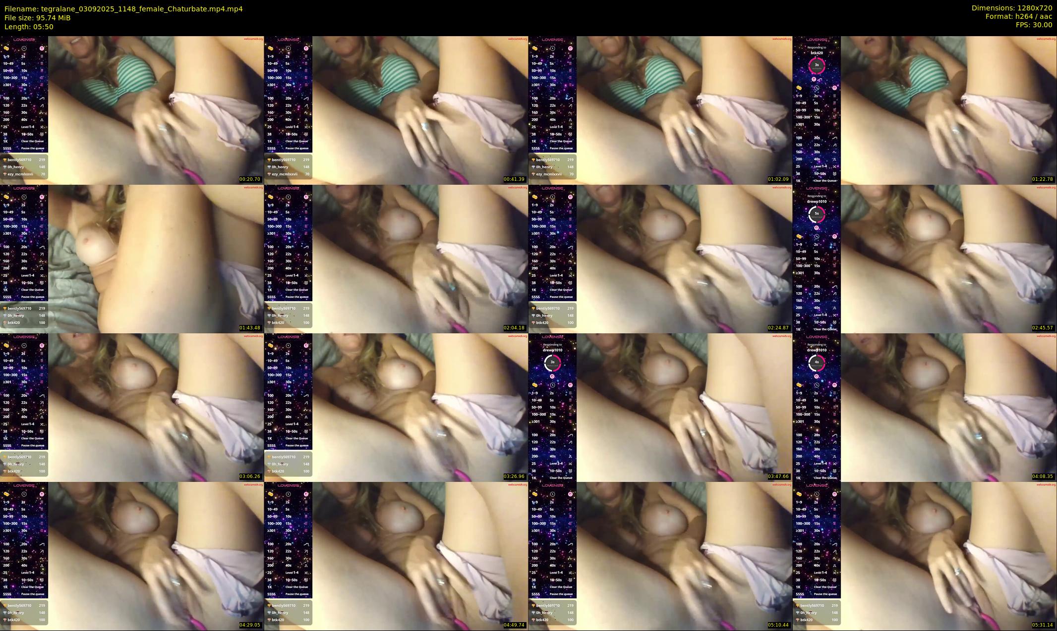 tegralane — 6 minute Chaturbate female cam show recording, 720p, Sep 3, 2025