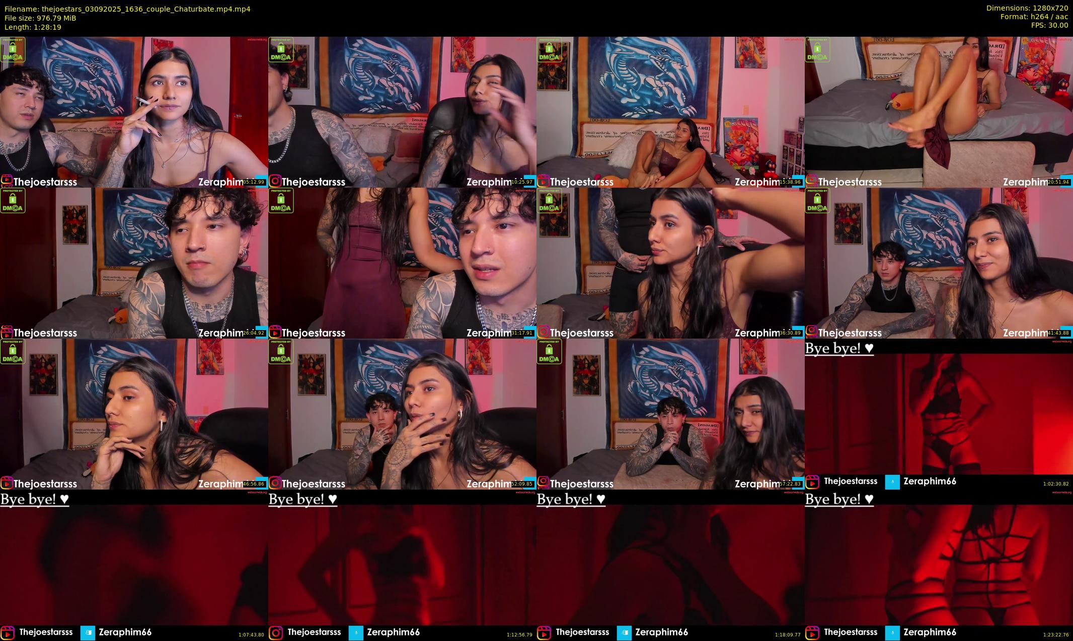 thejoestars — 89 minute Chaturbate couple cam show recording, 720p, Sep 3, 2025