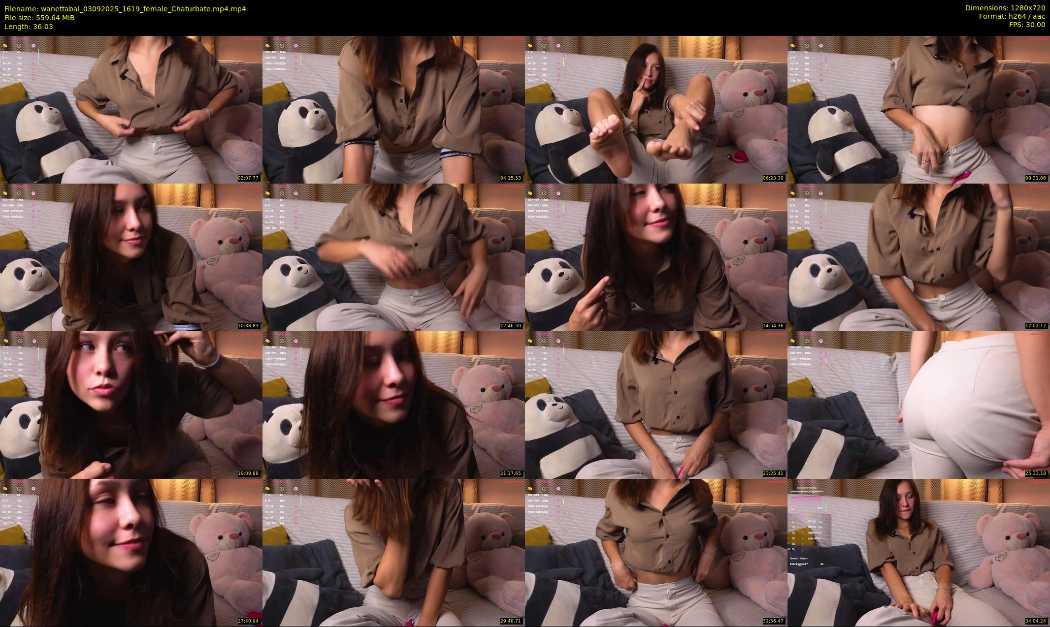 wanettabal — 37 minute Chaturbate female cam show recording, 720p, Sep 3, 2025