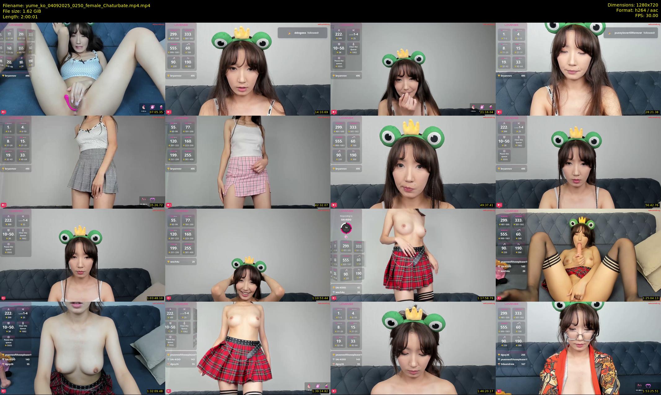 yume_ko — 121 minute Chaturbate female cam show recording, 720p, Sep 4, 2025